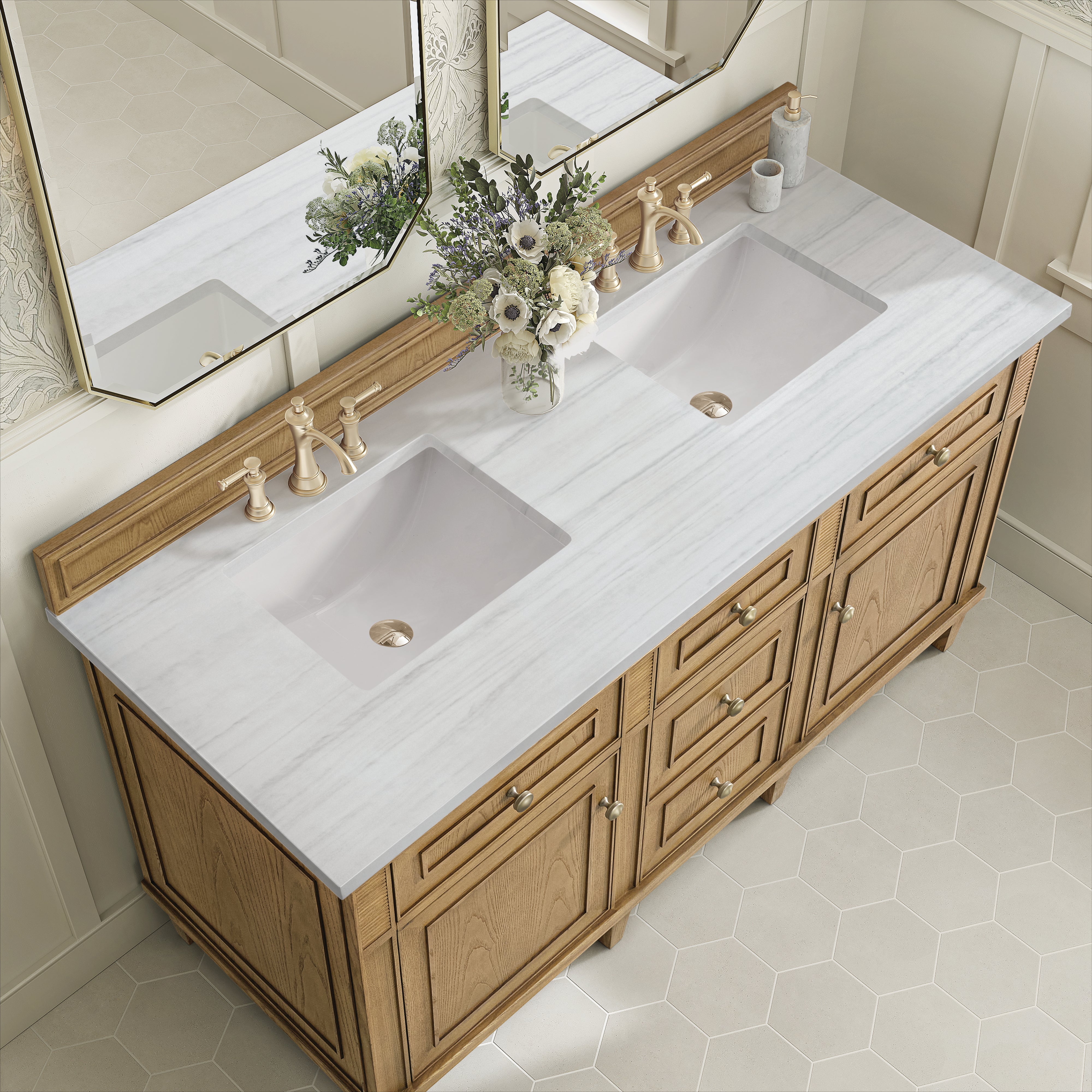 arctic fall solid surface top vanity
