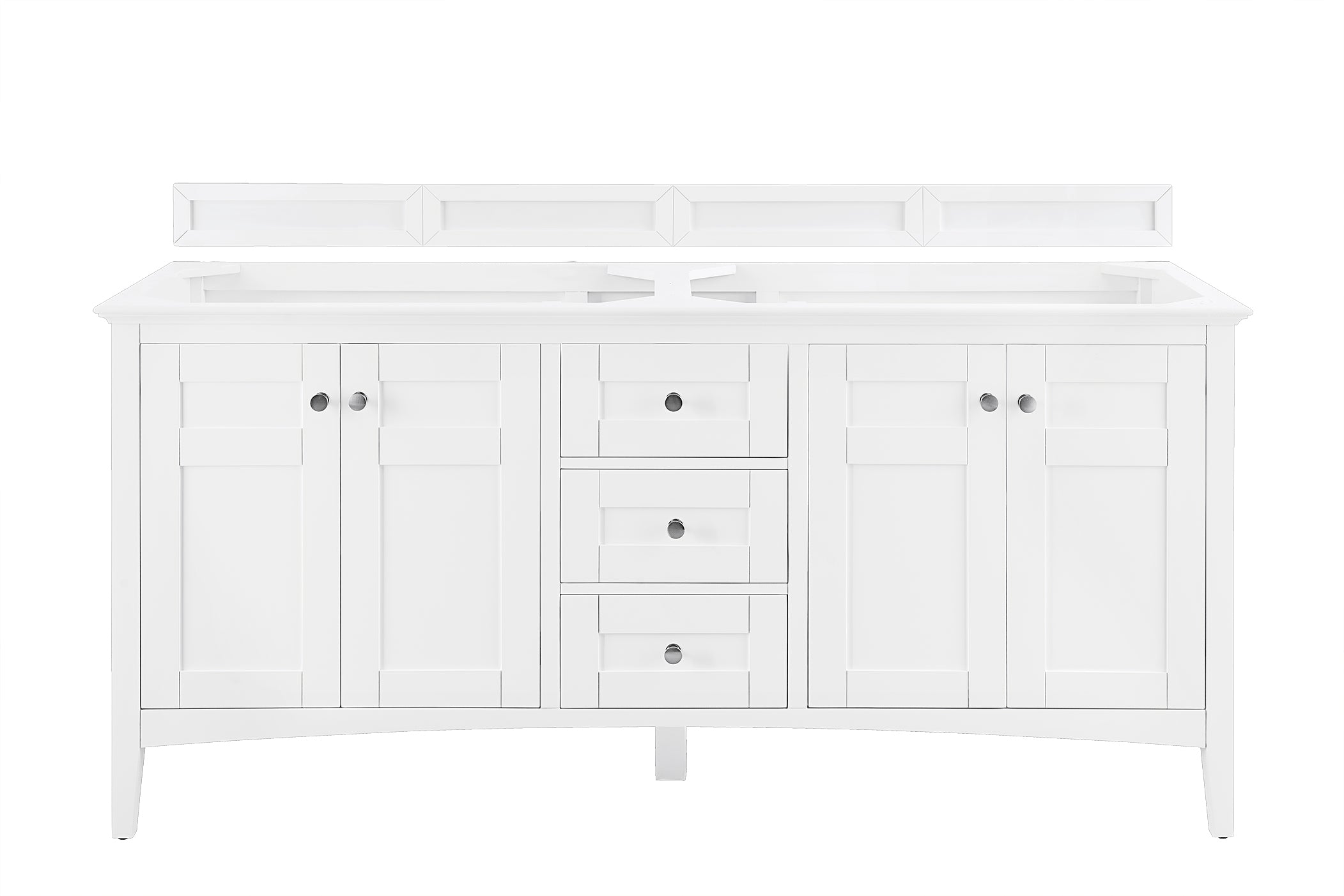 James Martin Vanities Palisades 72" Double Vanity - Bright White