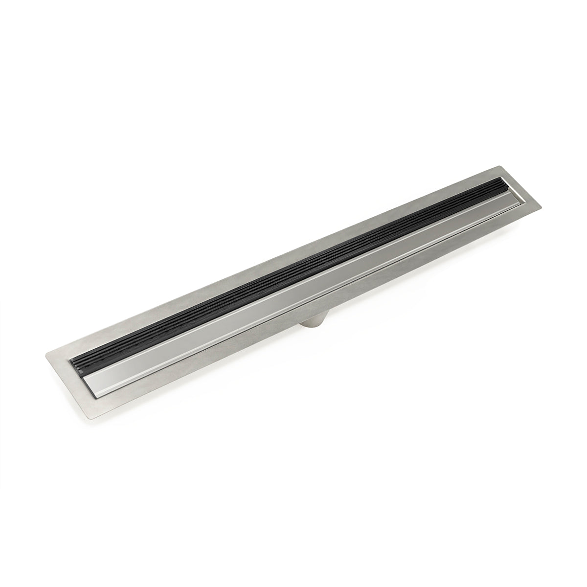 Infinity Drain 48" FF Series Fixed Flange Linear Drain Kit with 1" Wedge Wire Grate