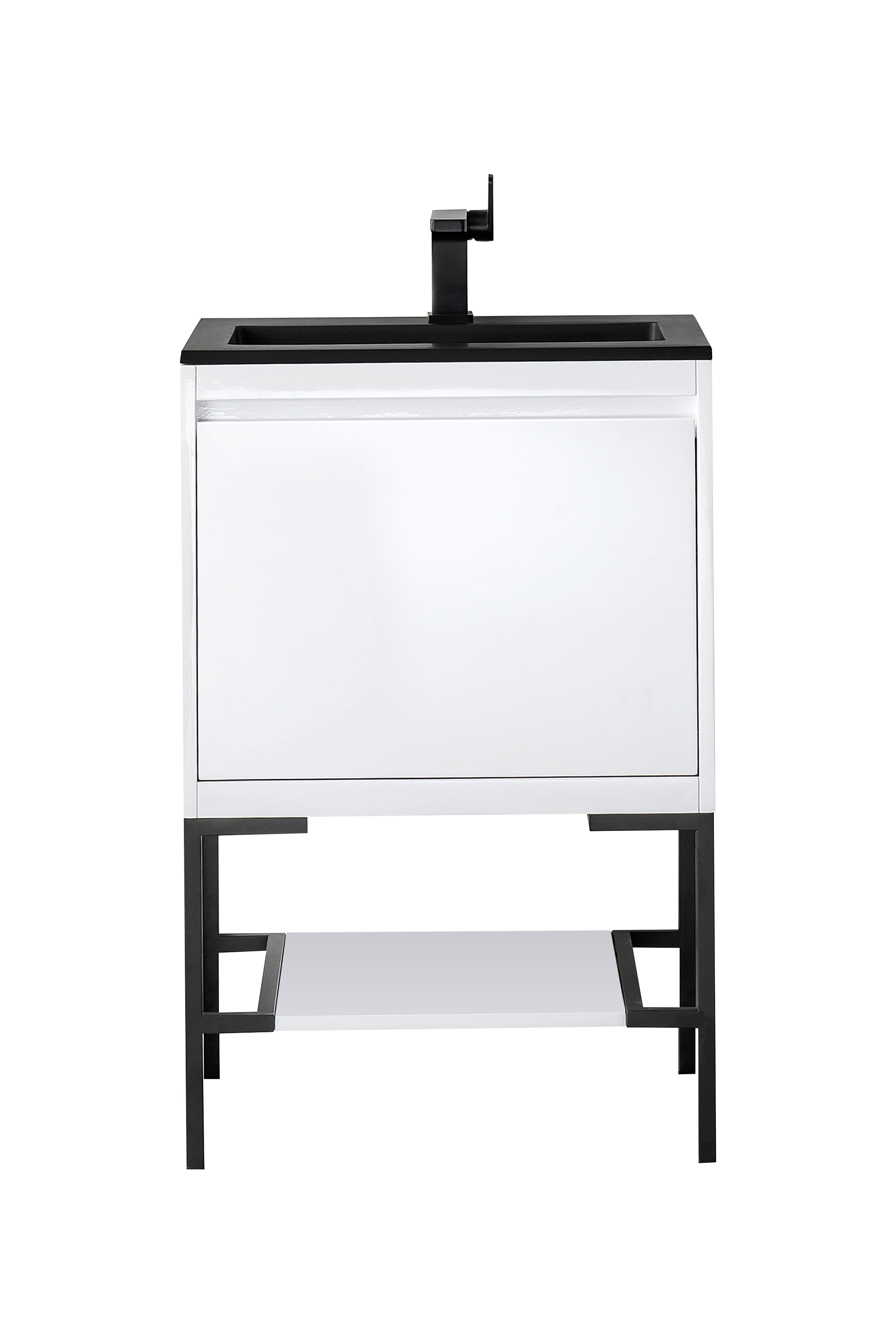 charcoal black composite stone top vanity