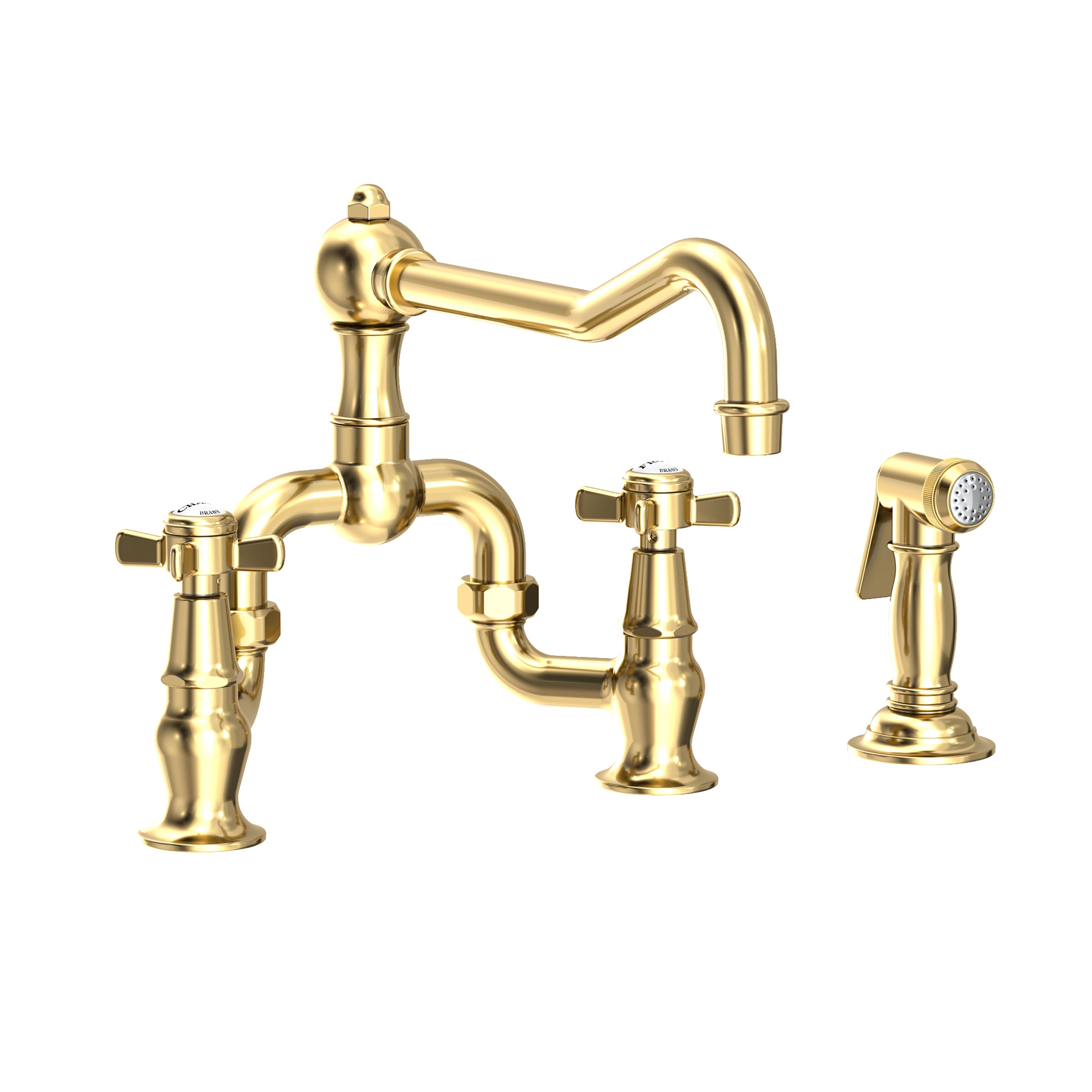 Newport Brass Fairfield Kitchen Bridge Faucet with Side Spray