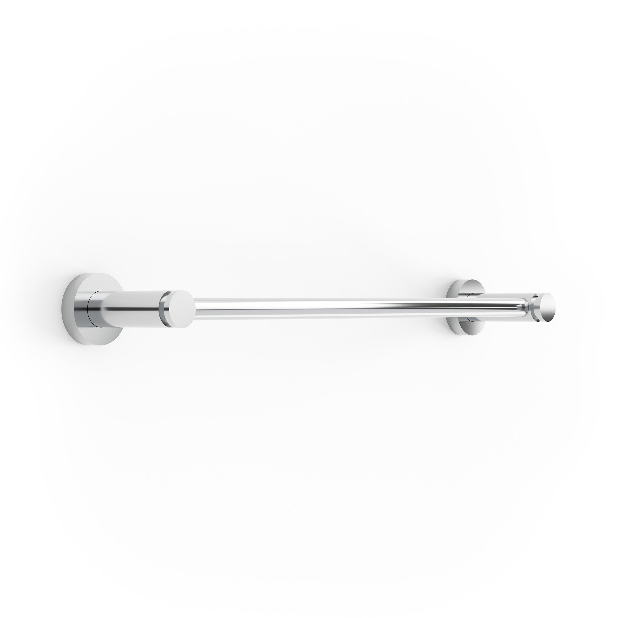 polished chrome towel bar