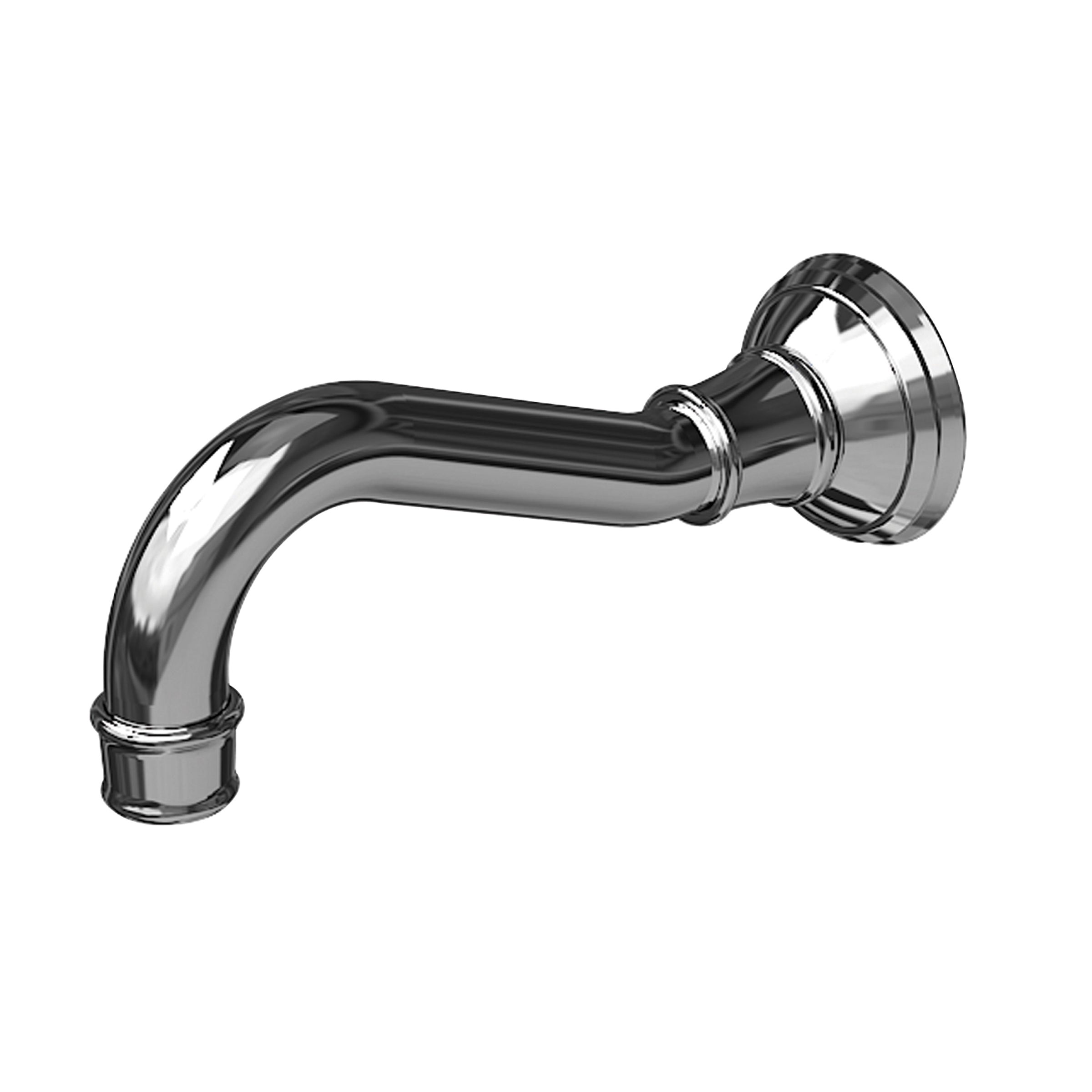 polished chrome tub spout