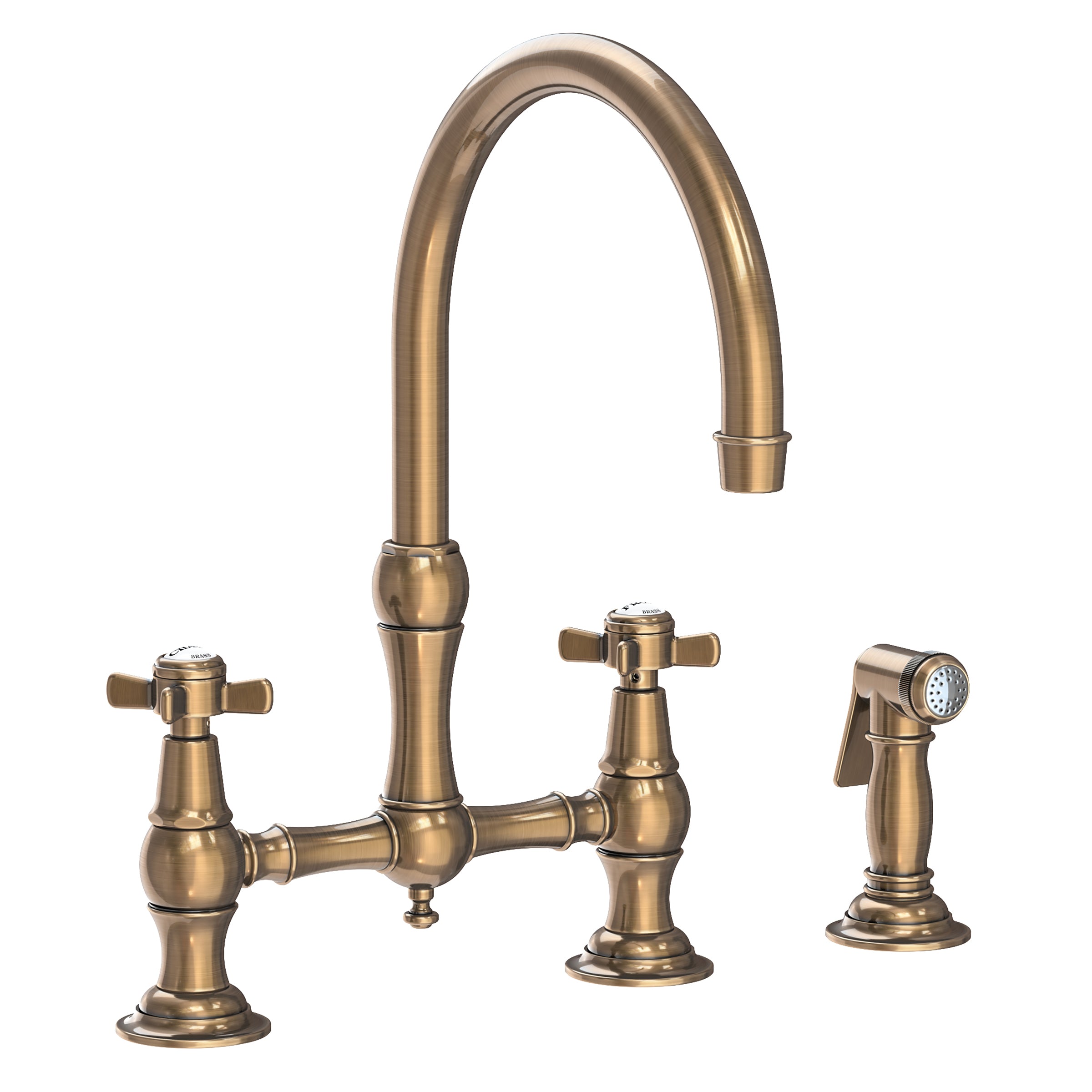 Newport Brass Fairfield Kitchen Bridge Faucet with Side Spray