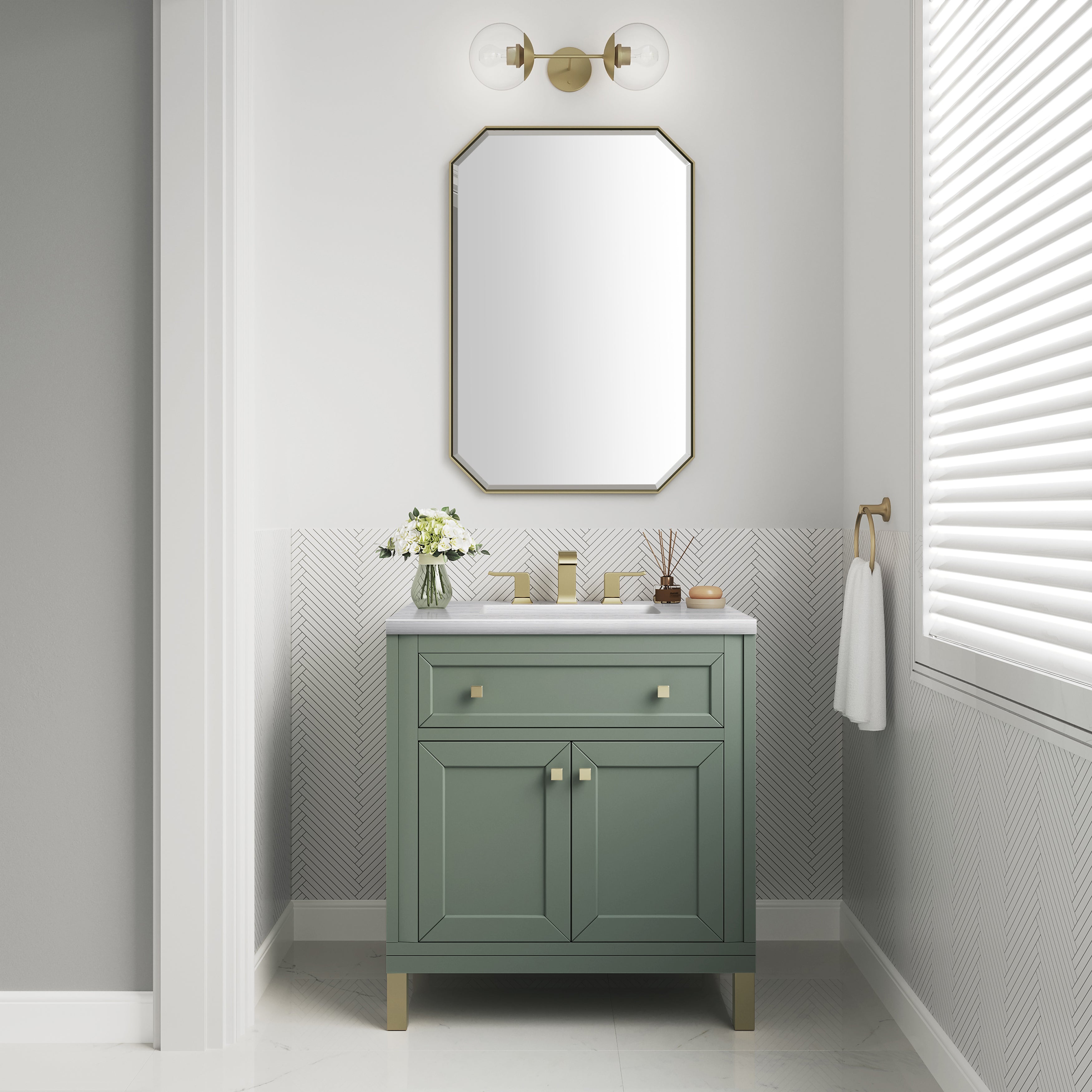 arctic fall solid surface top vanity