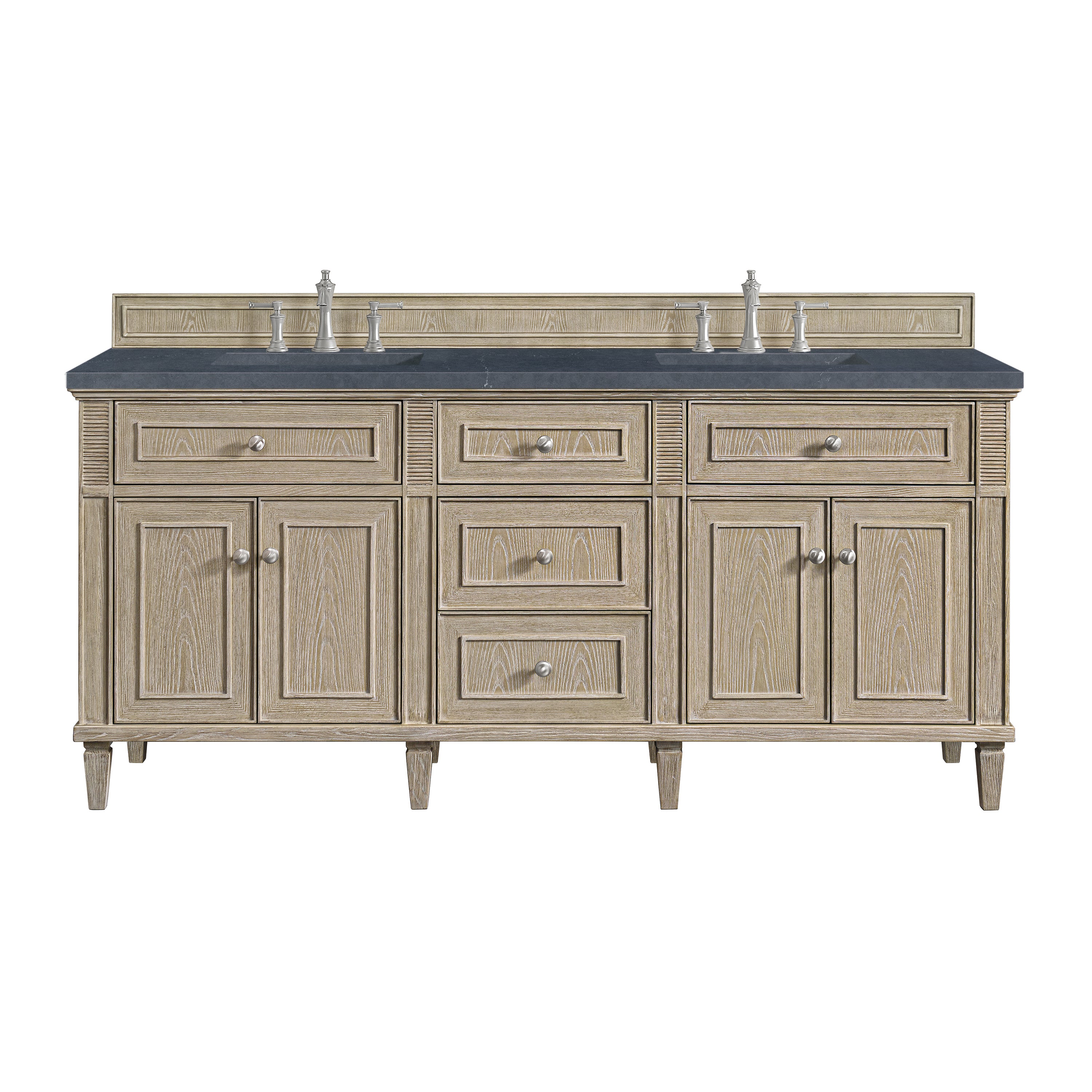 James Martin Vanities Lorelai 72" Double Vanity - Whitewashed Oak