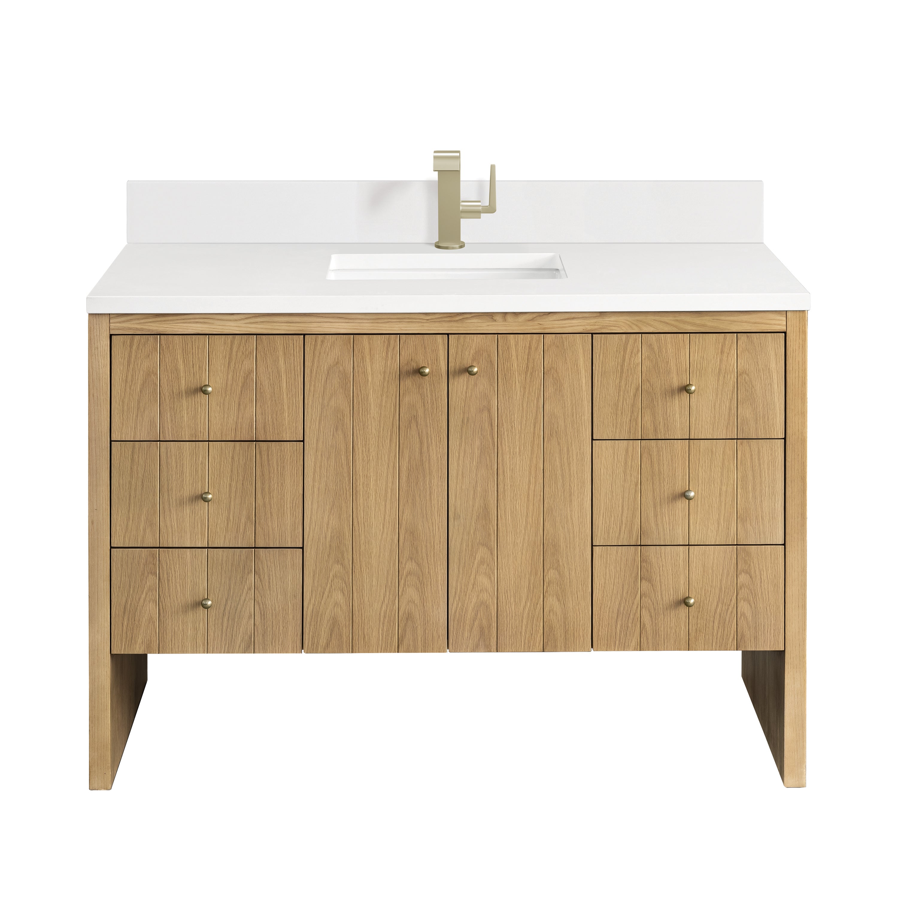 James Martin Vanities Hudson 48" Single Vanity - Light Natural Oak