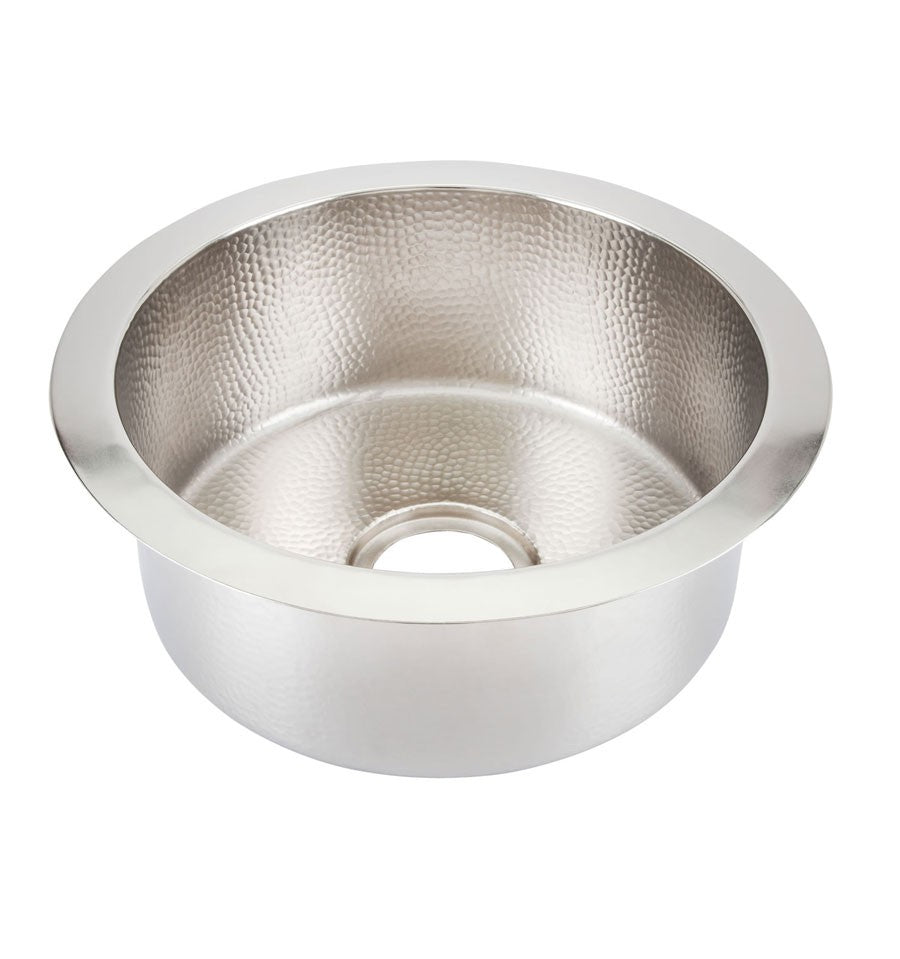 nickel hammered sink