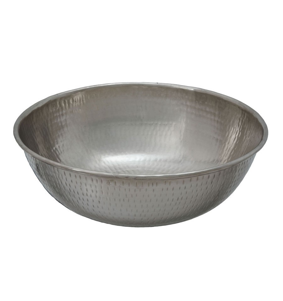 nickel hammered sink