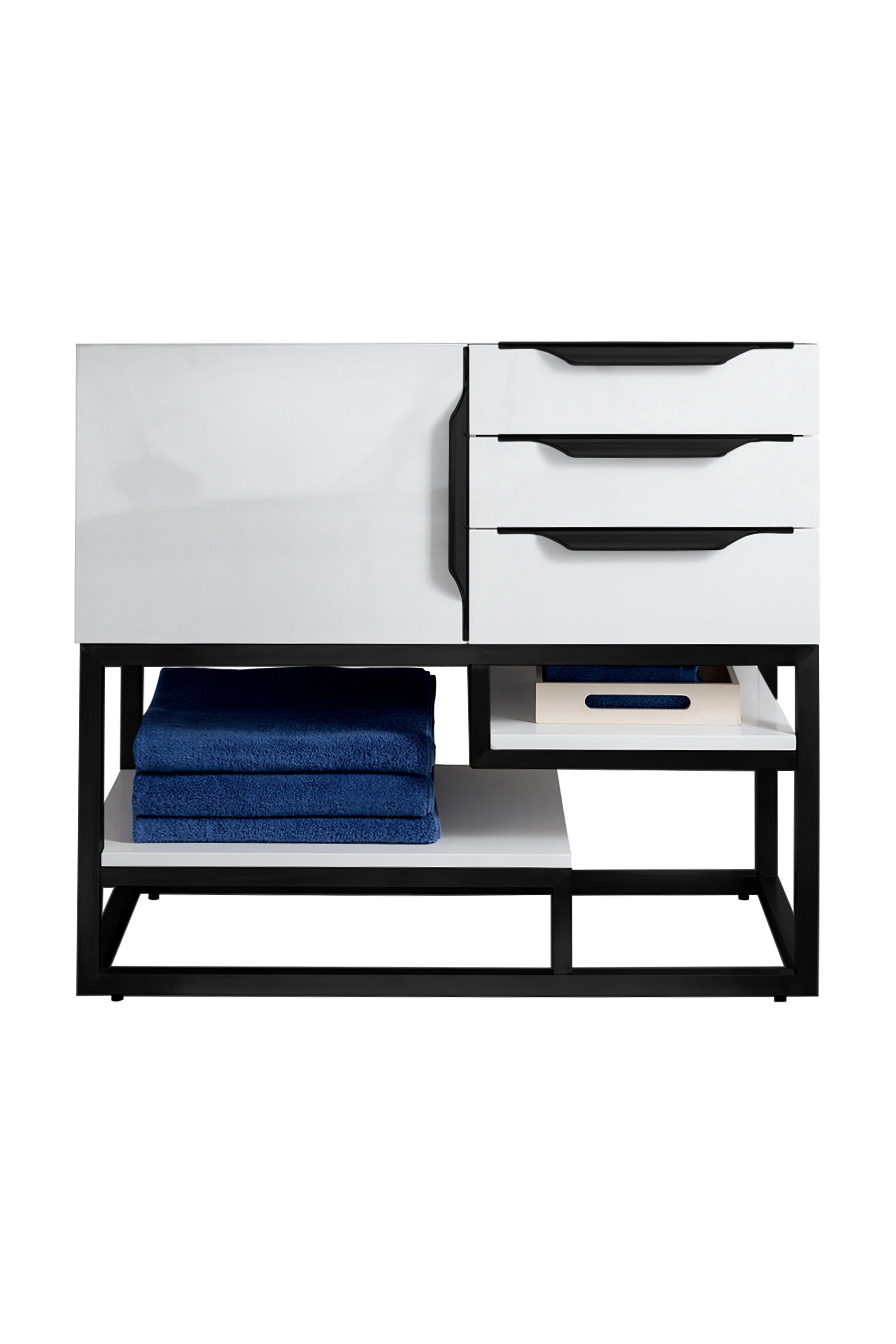 James Martin Vanities Columbia 36" Single Vanity Cabinet With Matte Black Base