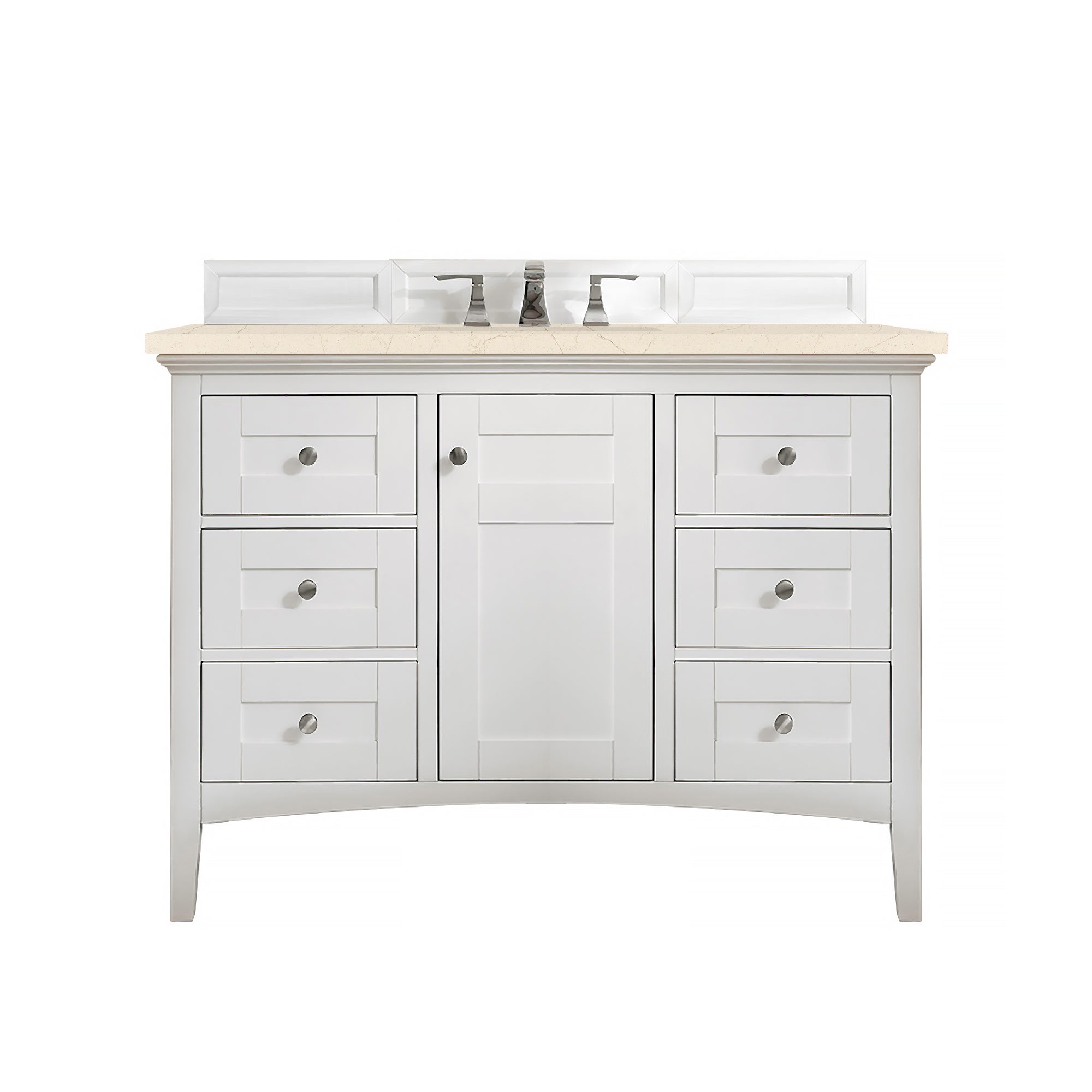 James Martin Vanities Palisades 48" Single Vanity - Bright White