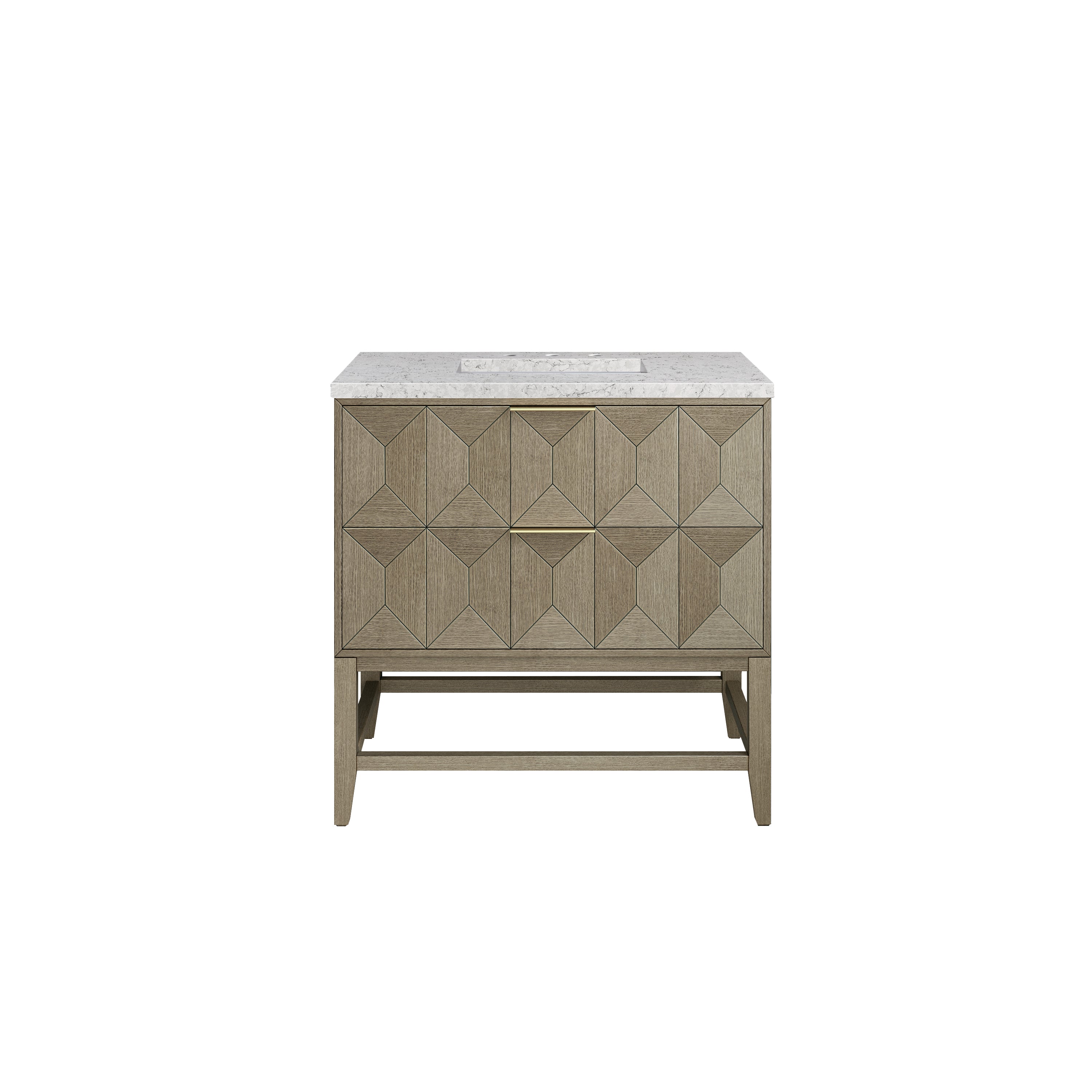James Martin Vanities Emmeline 36" Single Vanity - Pebble Oak