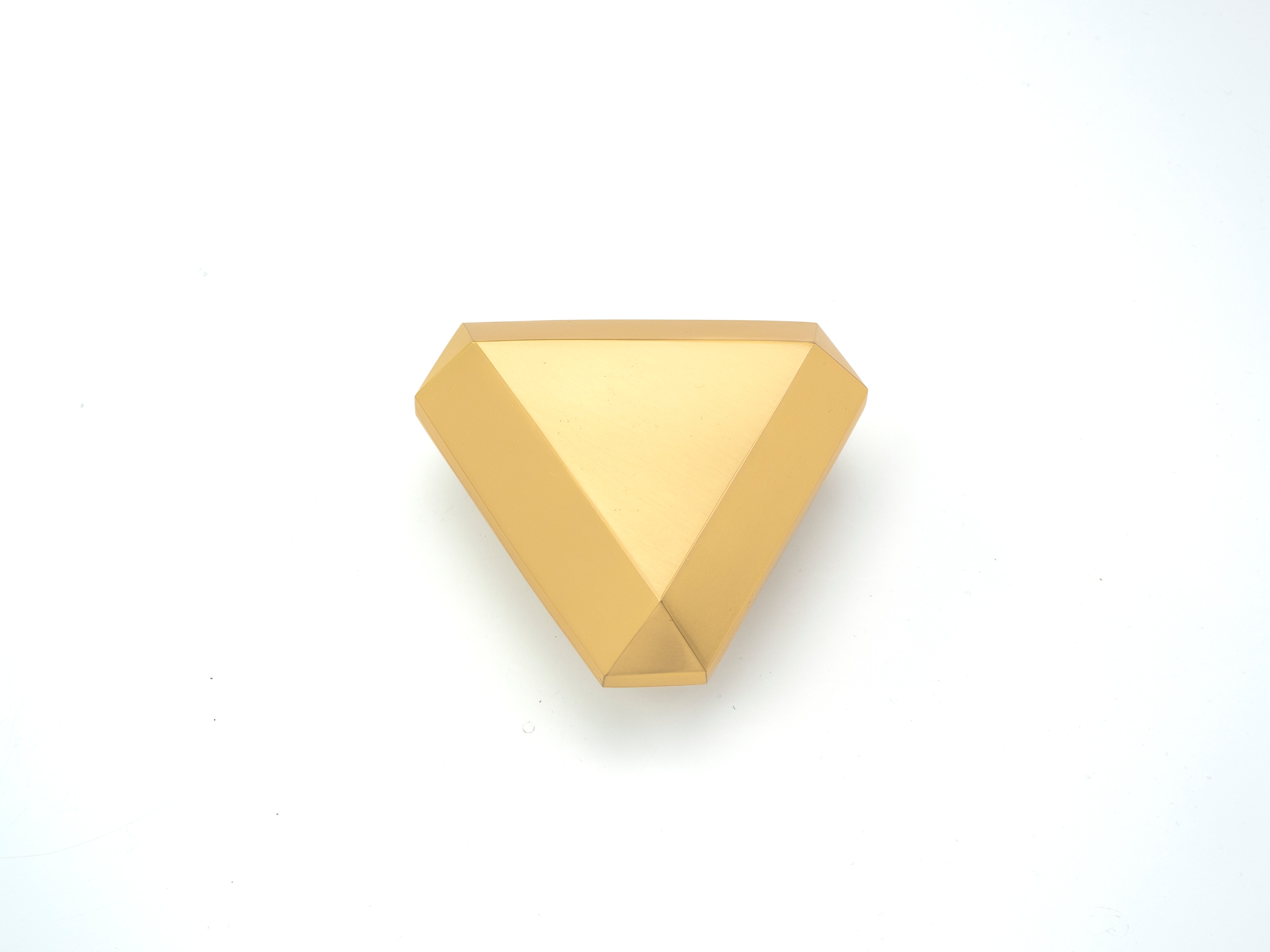 satin brass knob