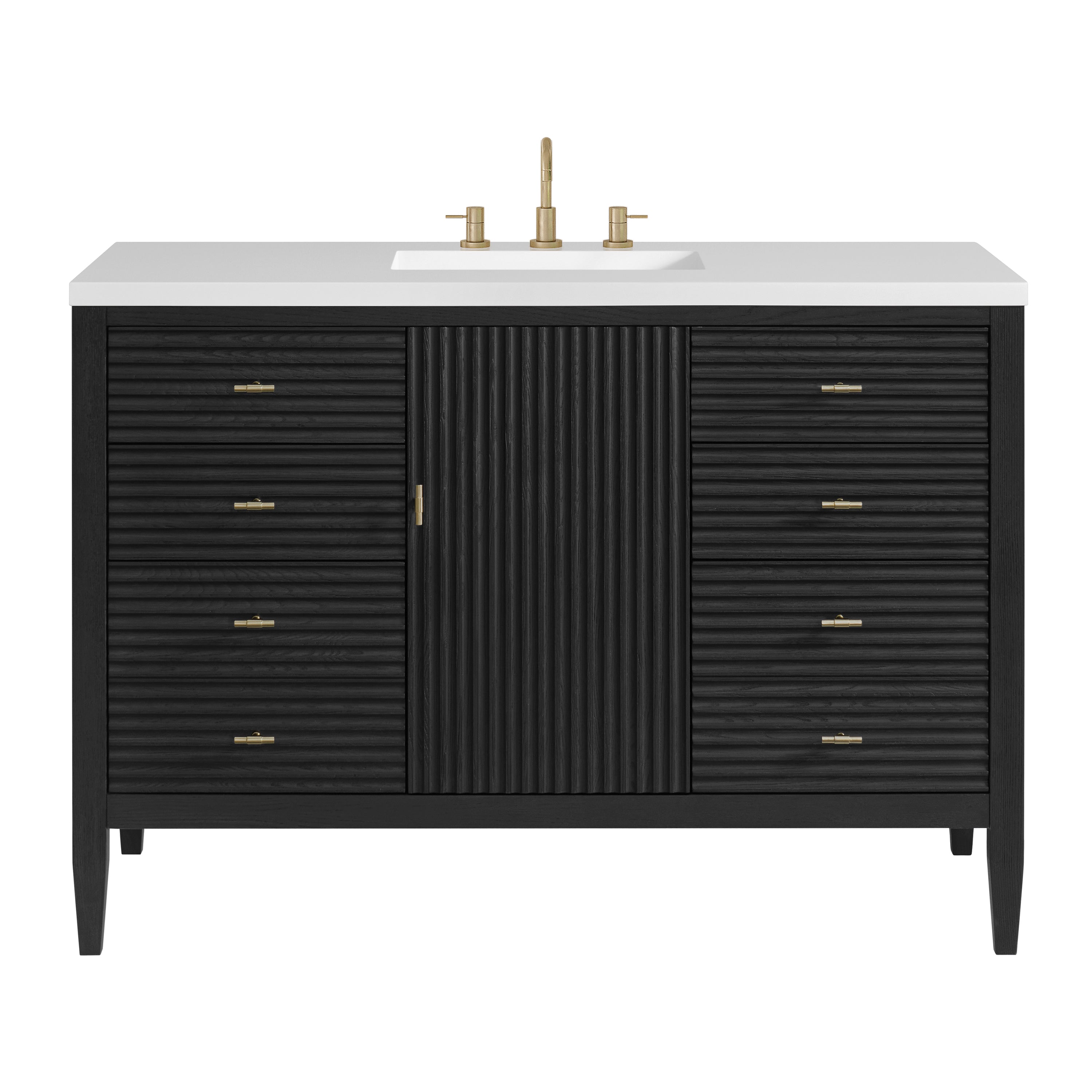James Martin Vanities Myrrin 48" Vanity - Carbon Oak