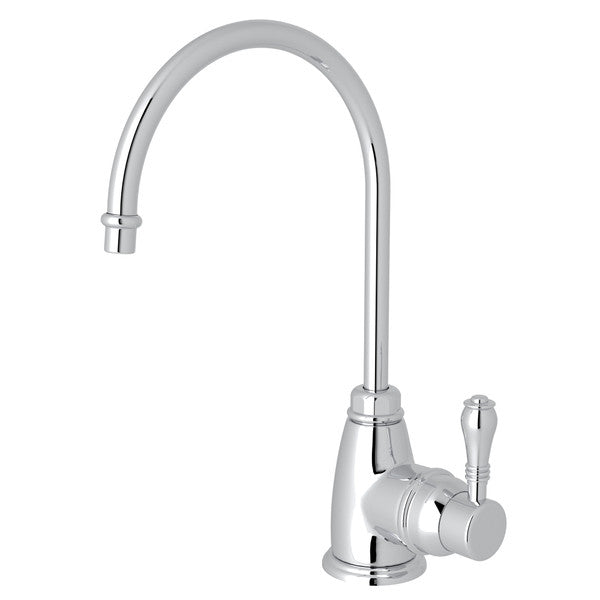 polished chrome kitchen faucet