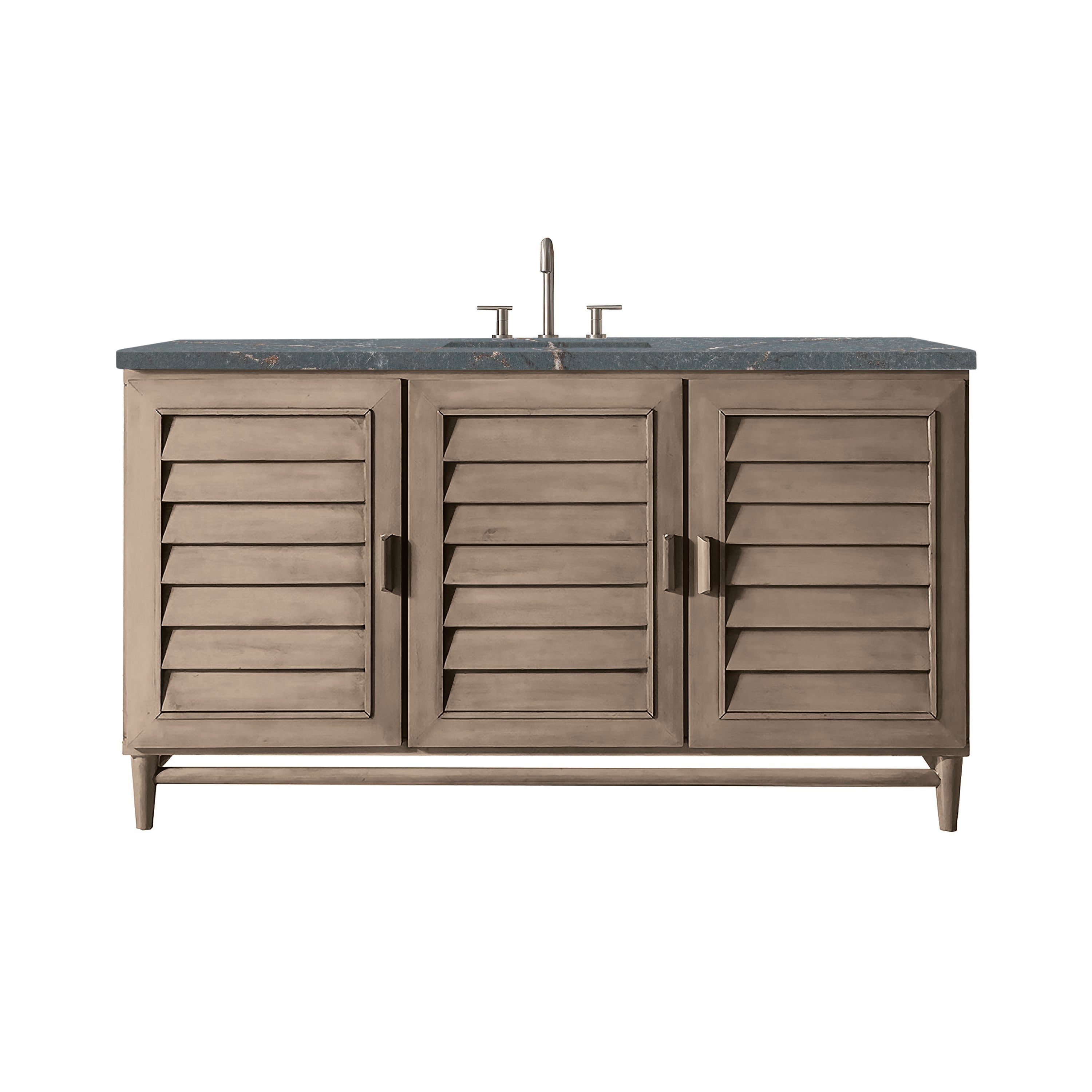 James Martin Vanities Portland 60" Single Vanity Whitewashed Walnut