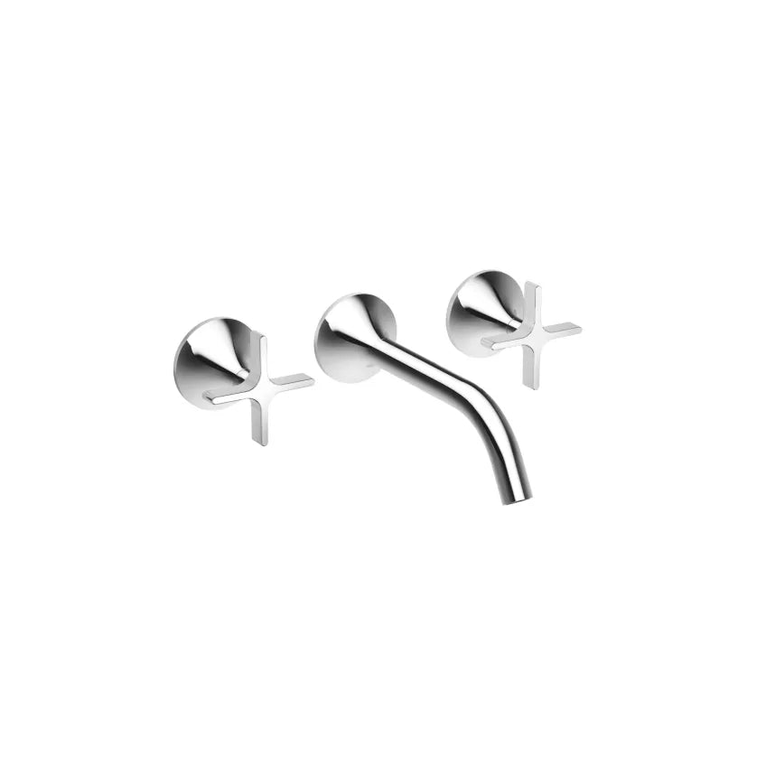 chrome lavatory mixer