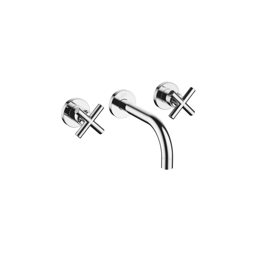 chrome lavatory mixer
