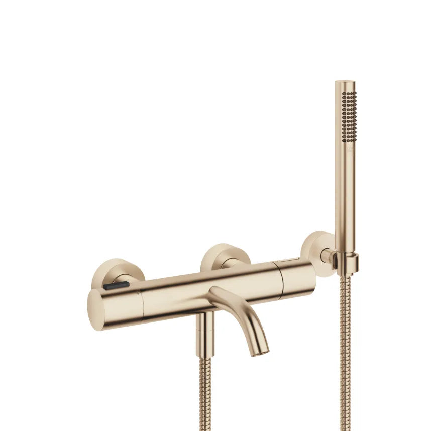 Dornbracht META Tub Thermostat for Wall-Mounted Installation with Hand Shower Set