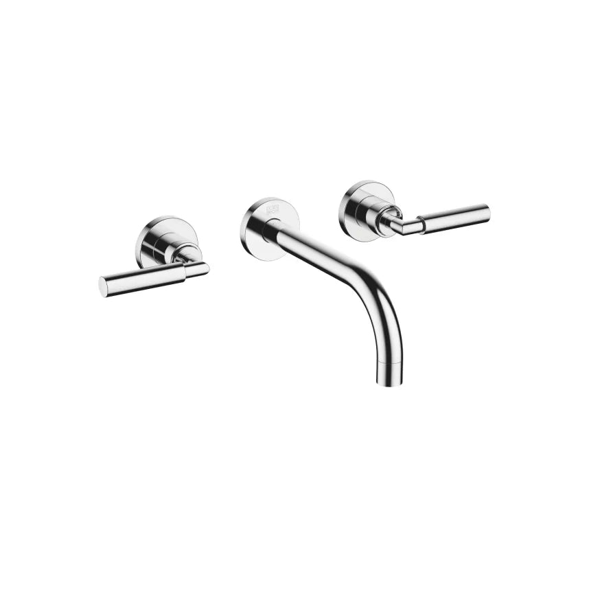 chrome lavatory mixer