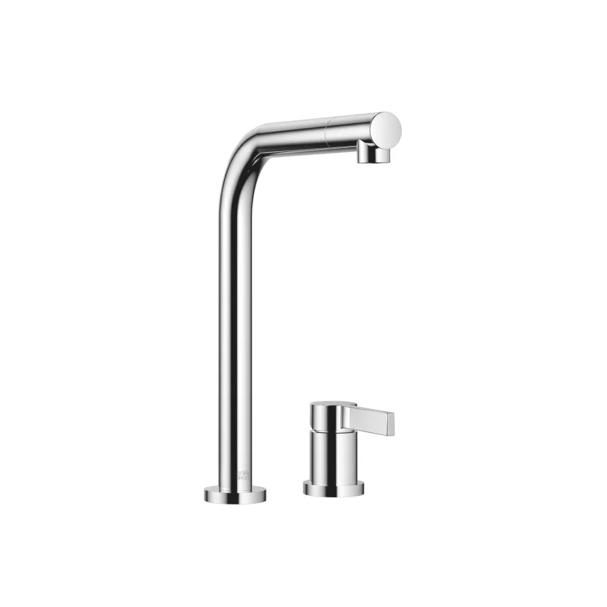 chrome two hole mixer