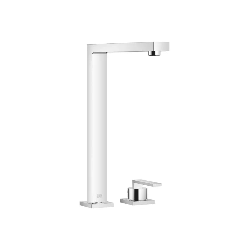 chrome two hole mixer