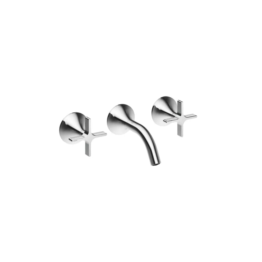 chrome lavatory mixer