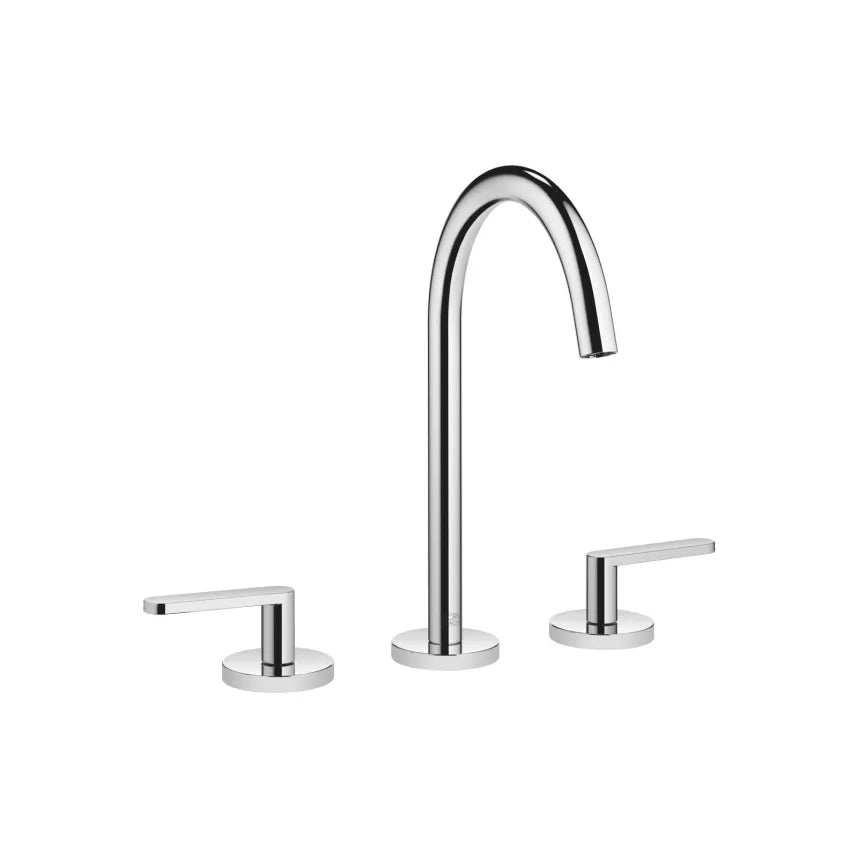 chrome lavatory mixer