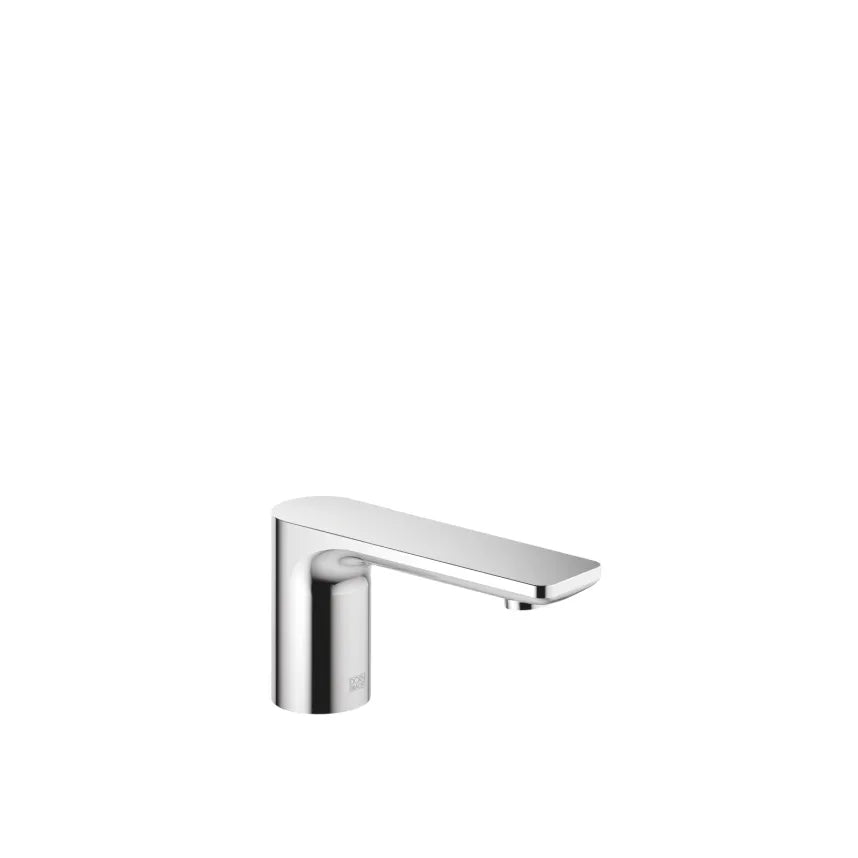 chrome lavatory spout