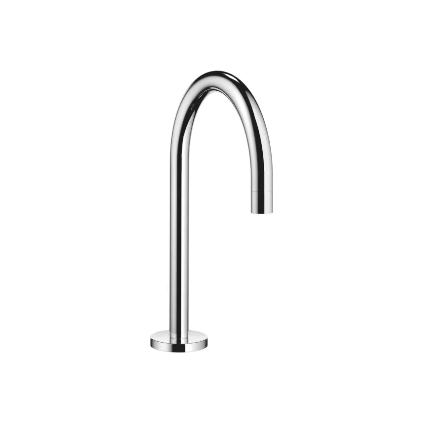 chrome lavatory spout