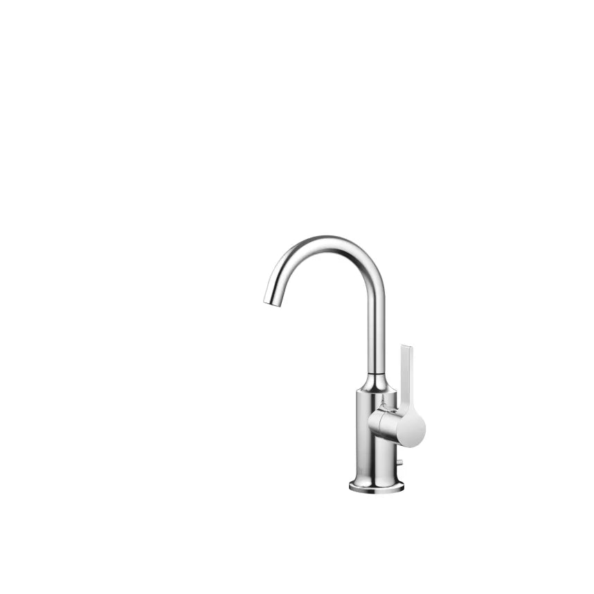 chrome lavatory mixer