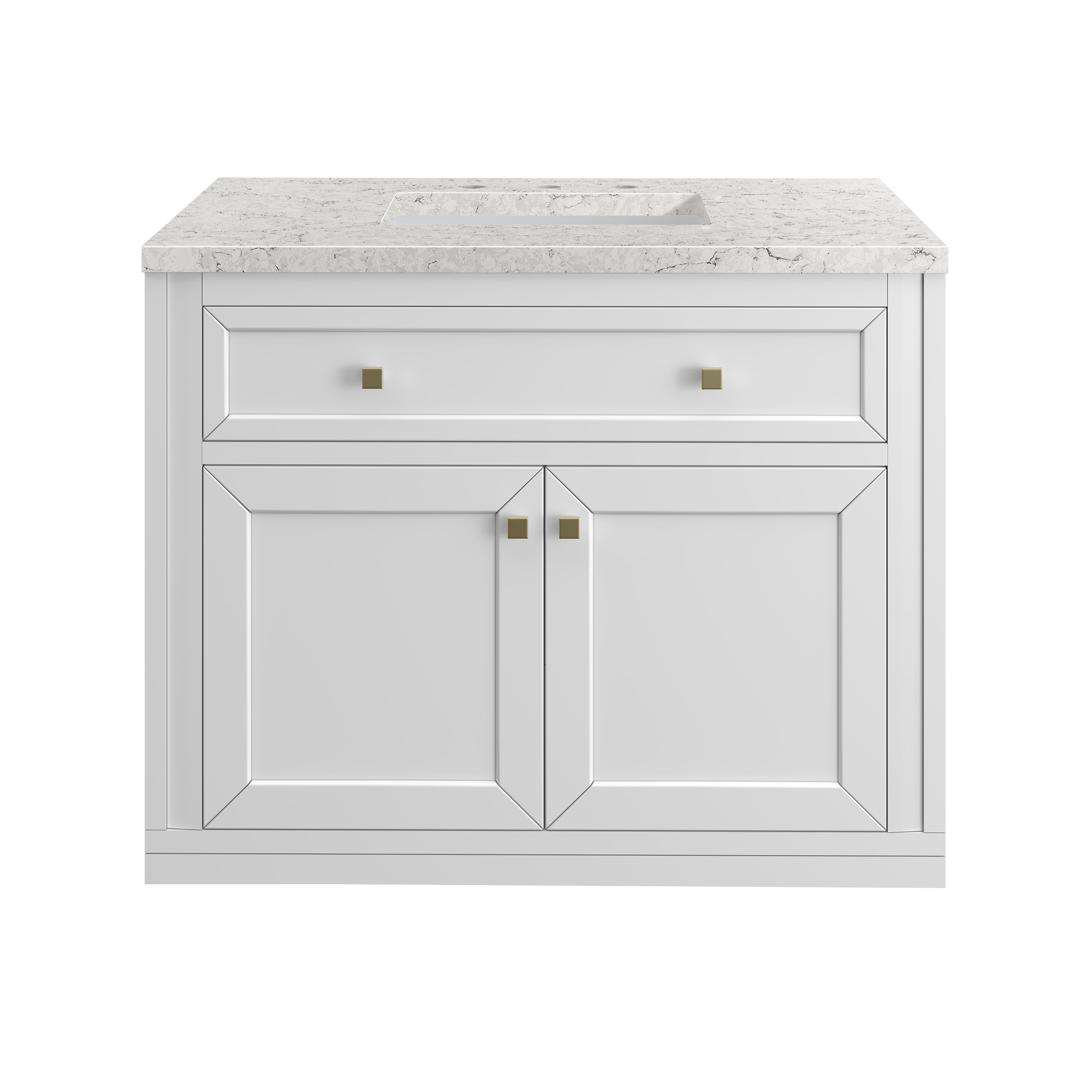 James Martin Vanities Chicago 36" Single Vanity - Glossy White