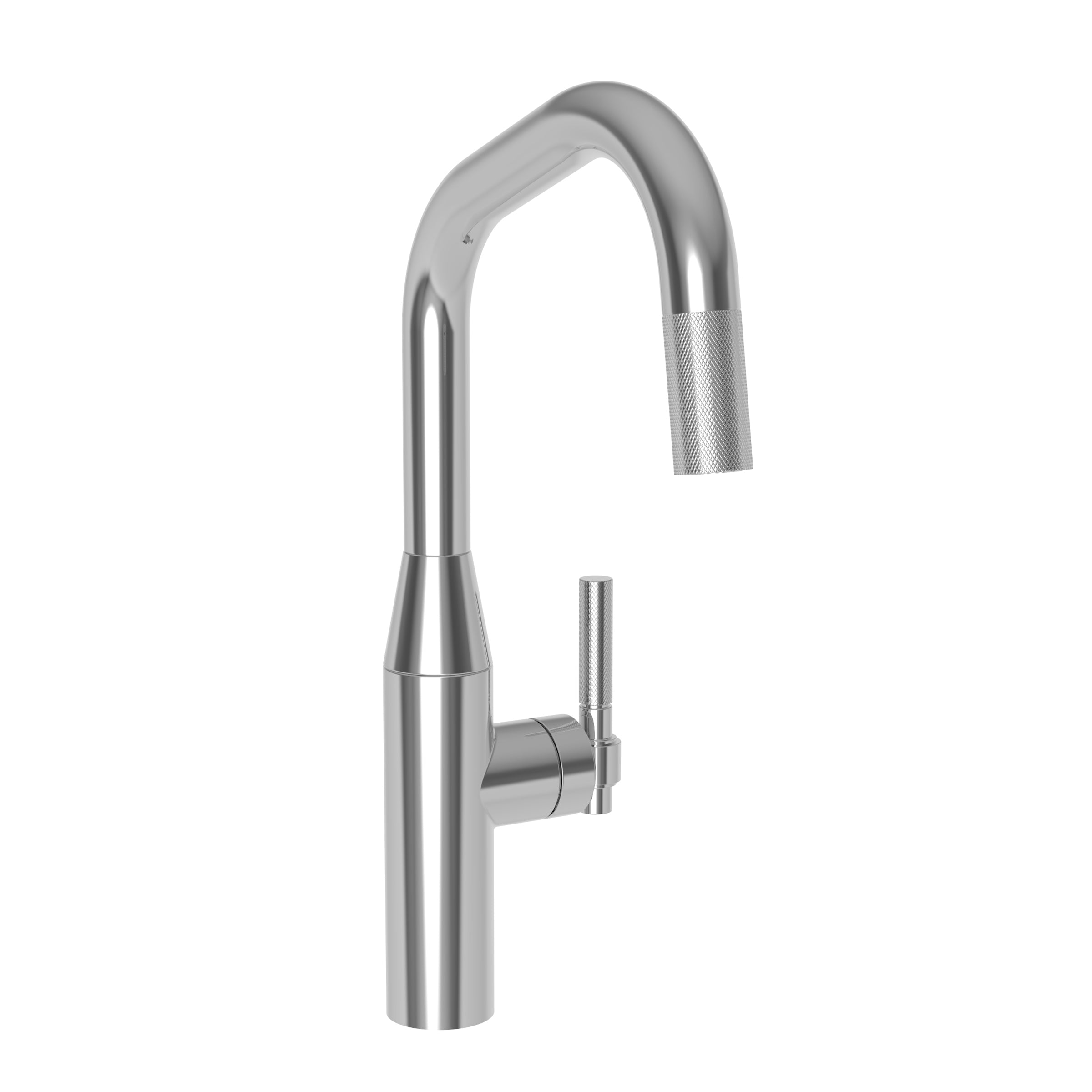 polished chrome kitchen faucet