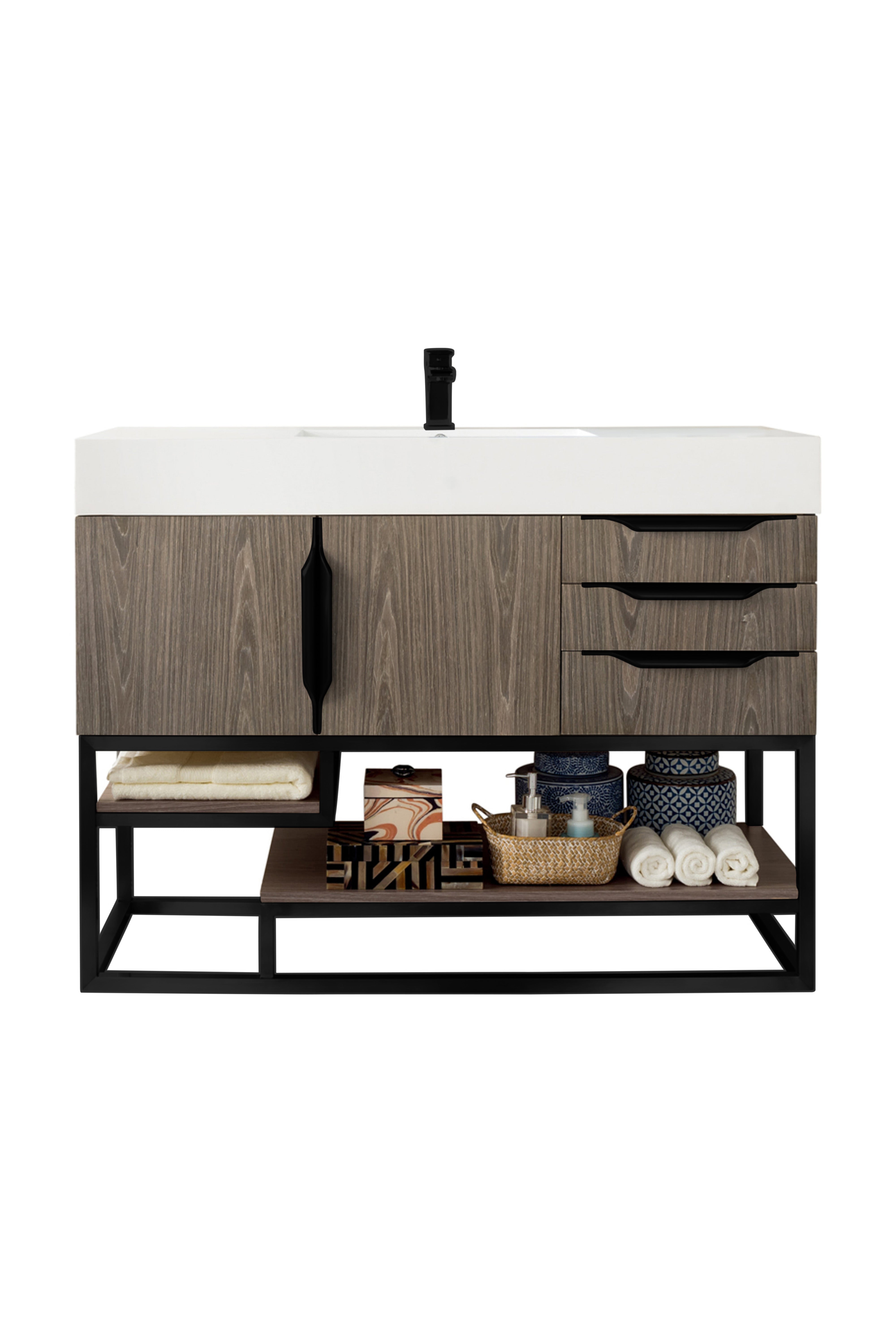 ash gray vanity