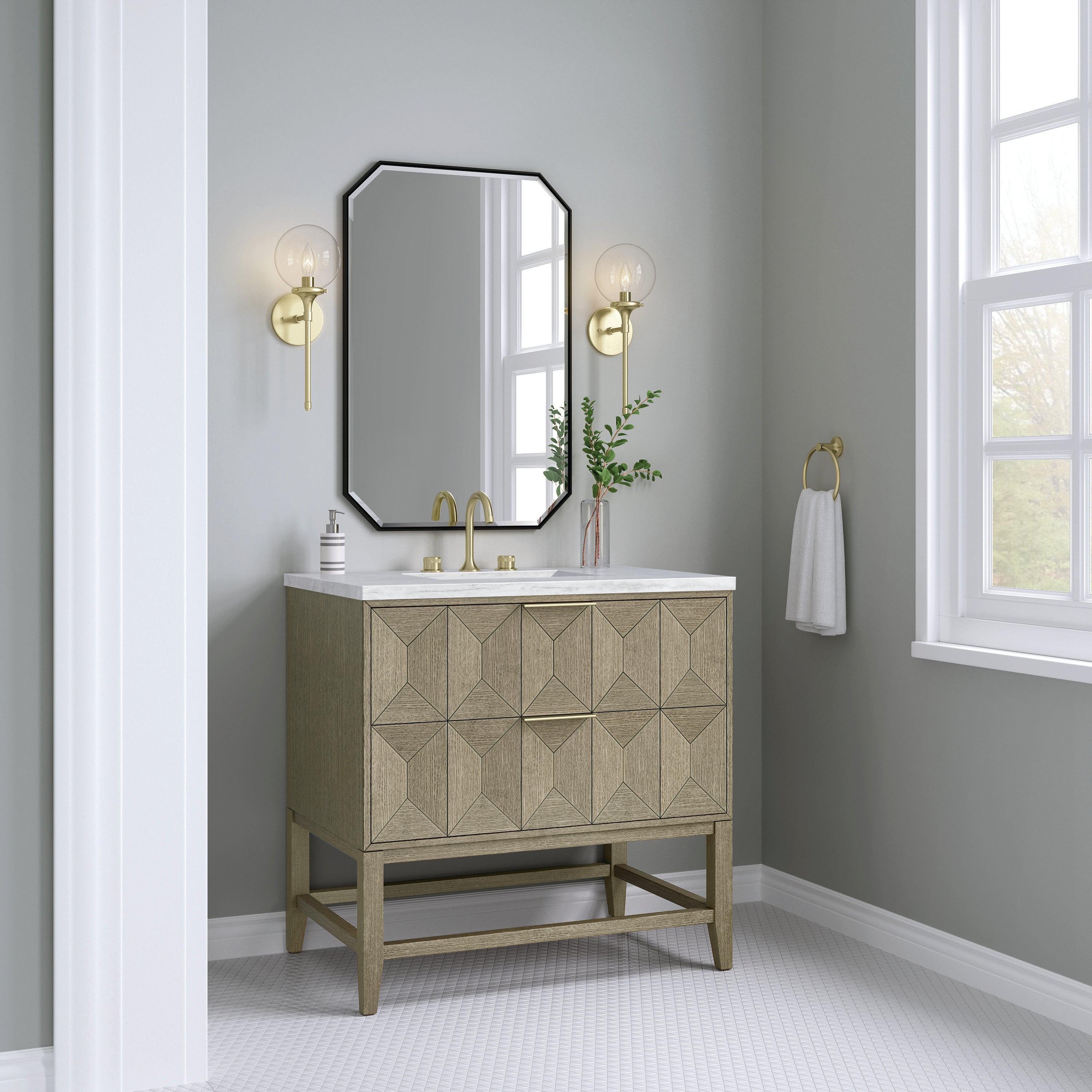 arctic fall top vanity