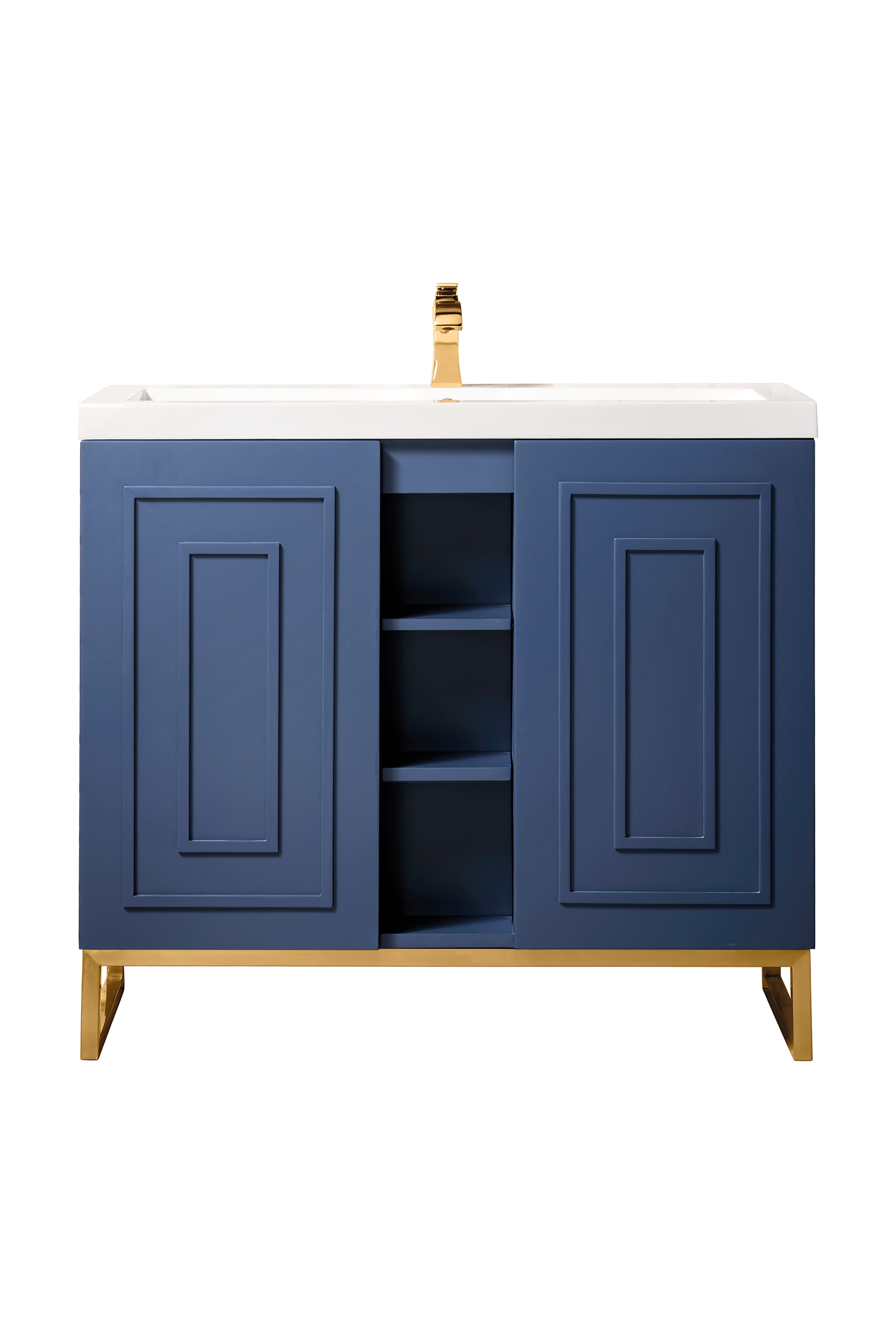 azure blue vanity