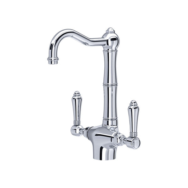 polished chrome kitchen faucet