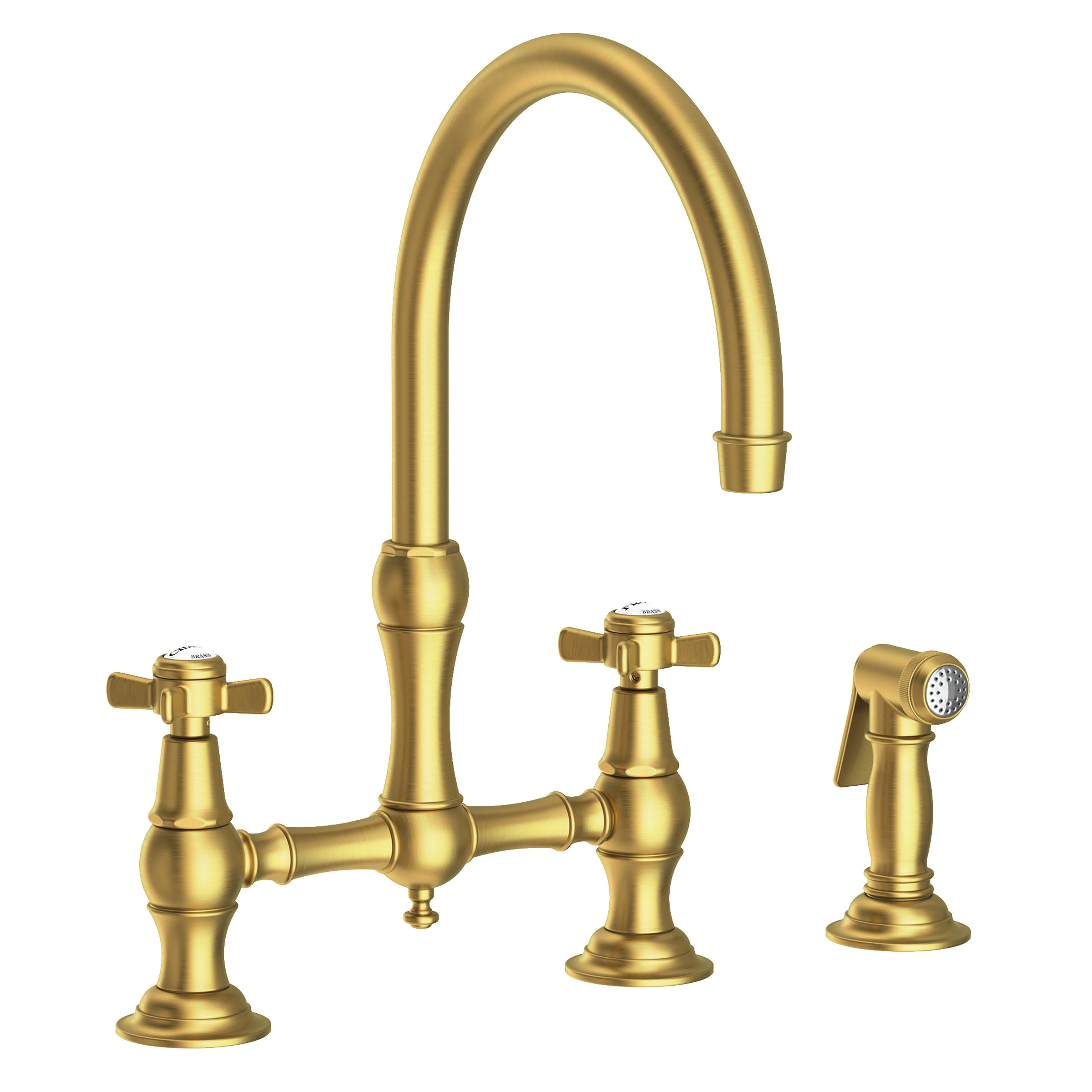 Newport Brass Fairfield Kitchen Bridge Faucet with Side Spray
