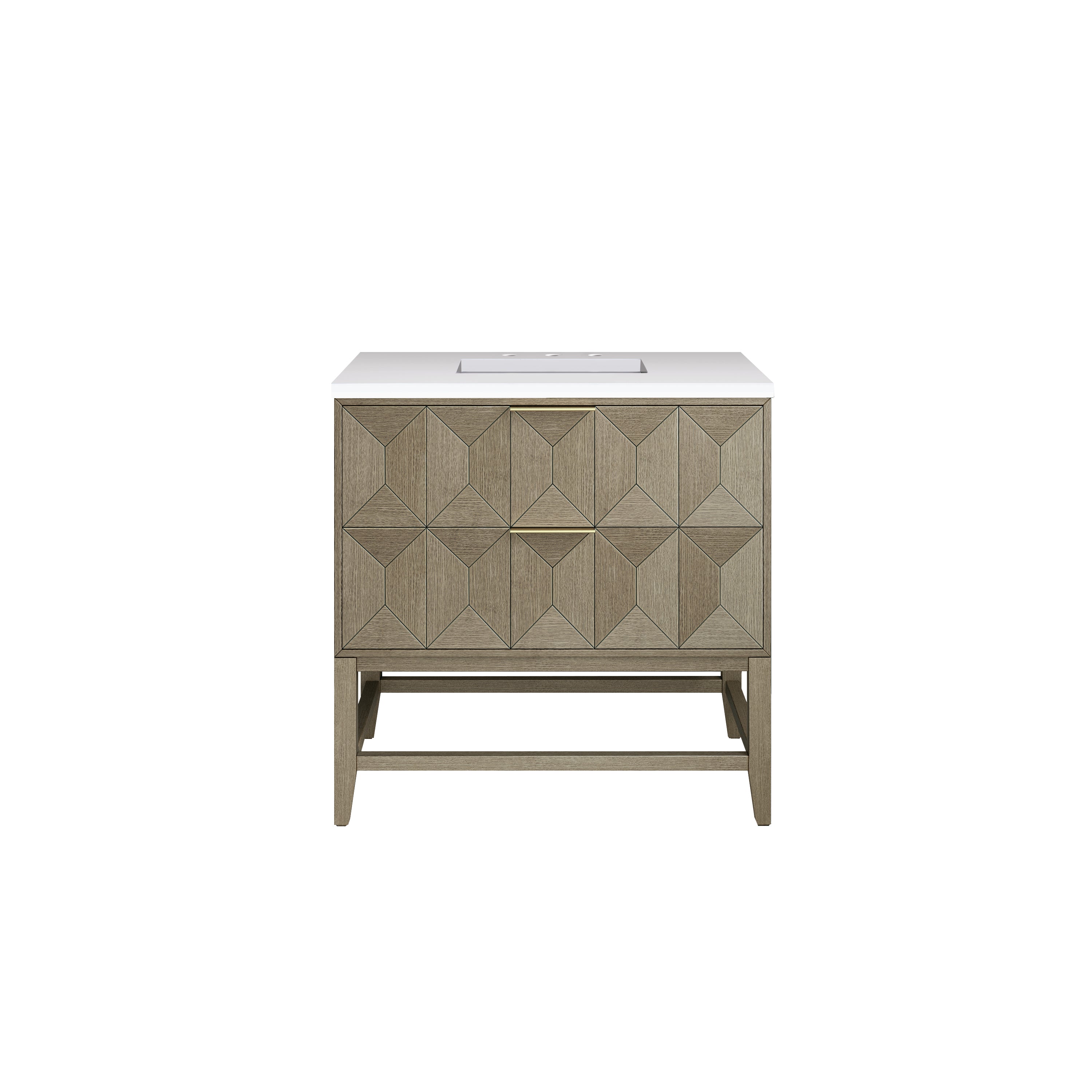James Martin Vanities Emmeline 36" Single Vanity - Pebble Oak