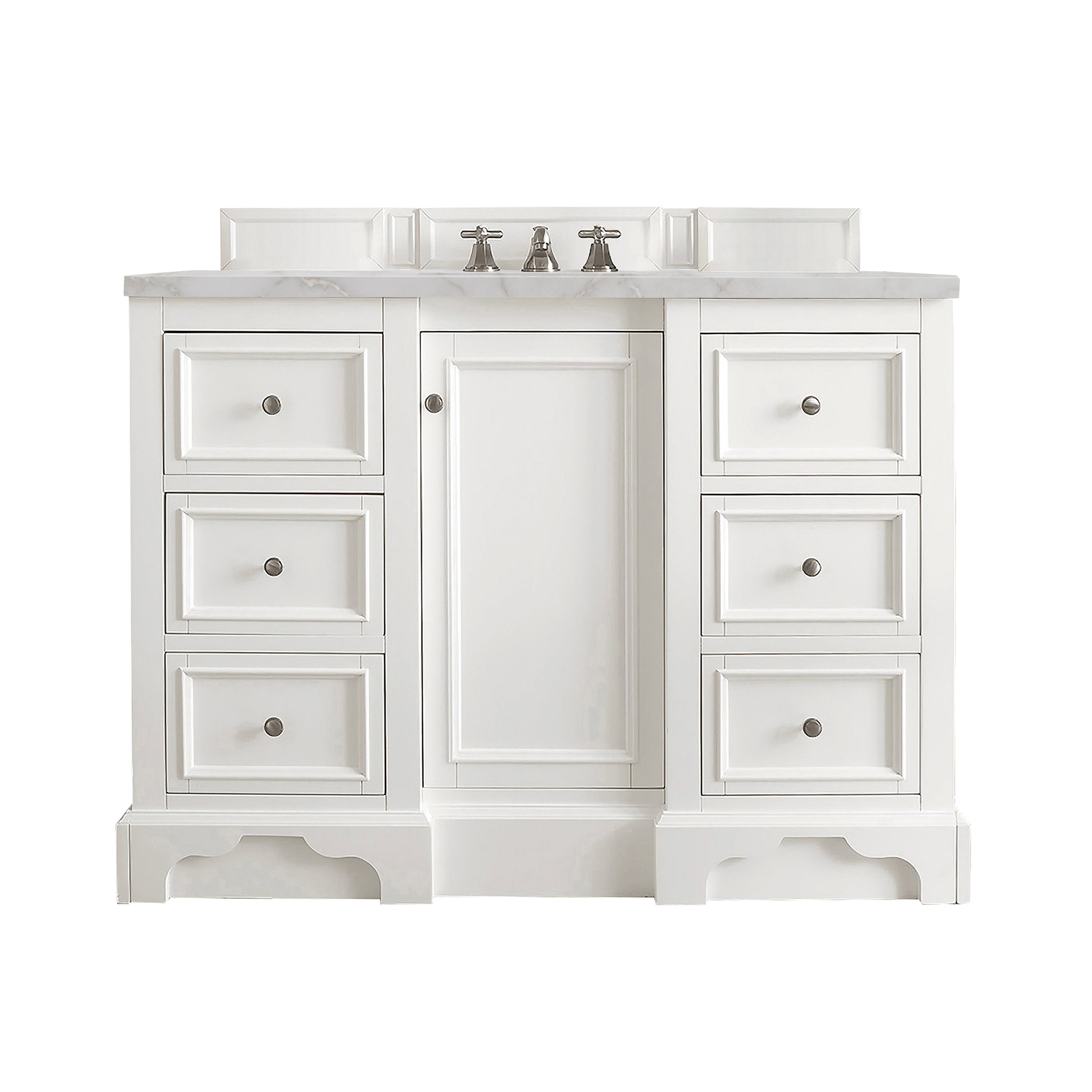 James Martin Vanities De Soto 48" Single Vanity - Bright White