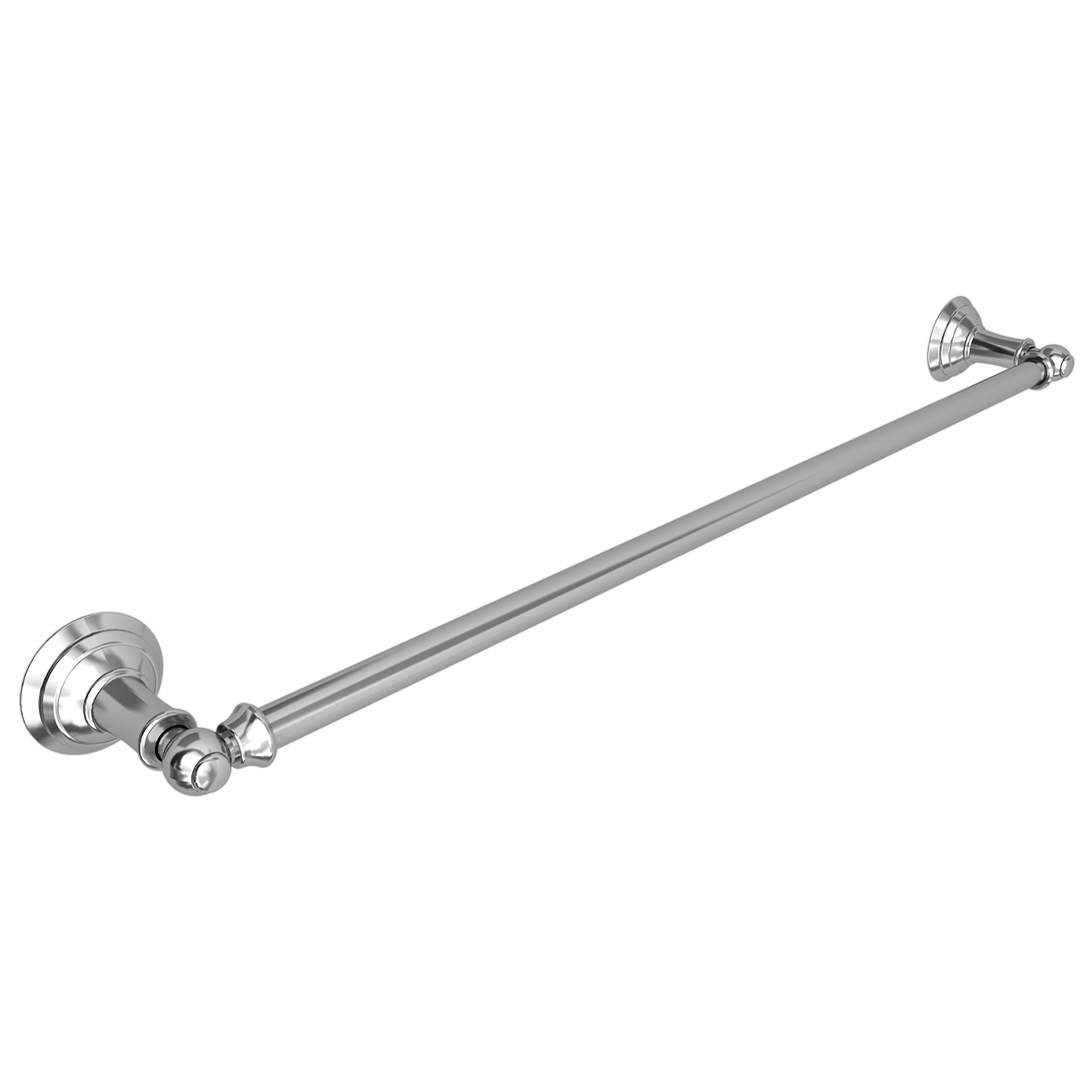 polished chrome towel bar