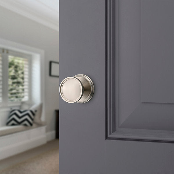 satin nickel knob