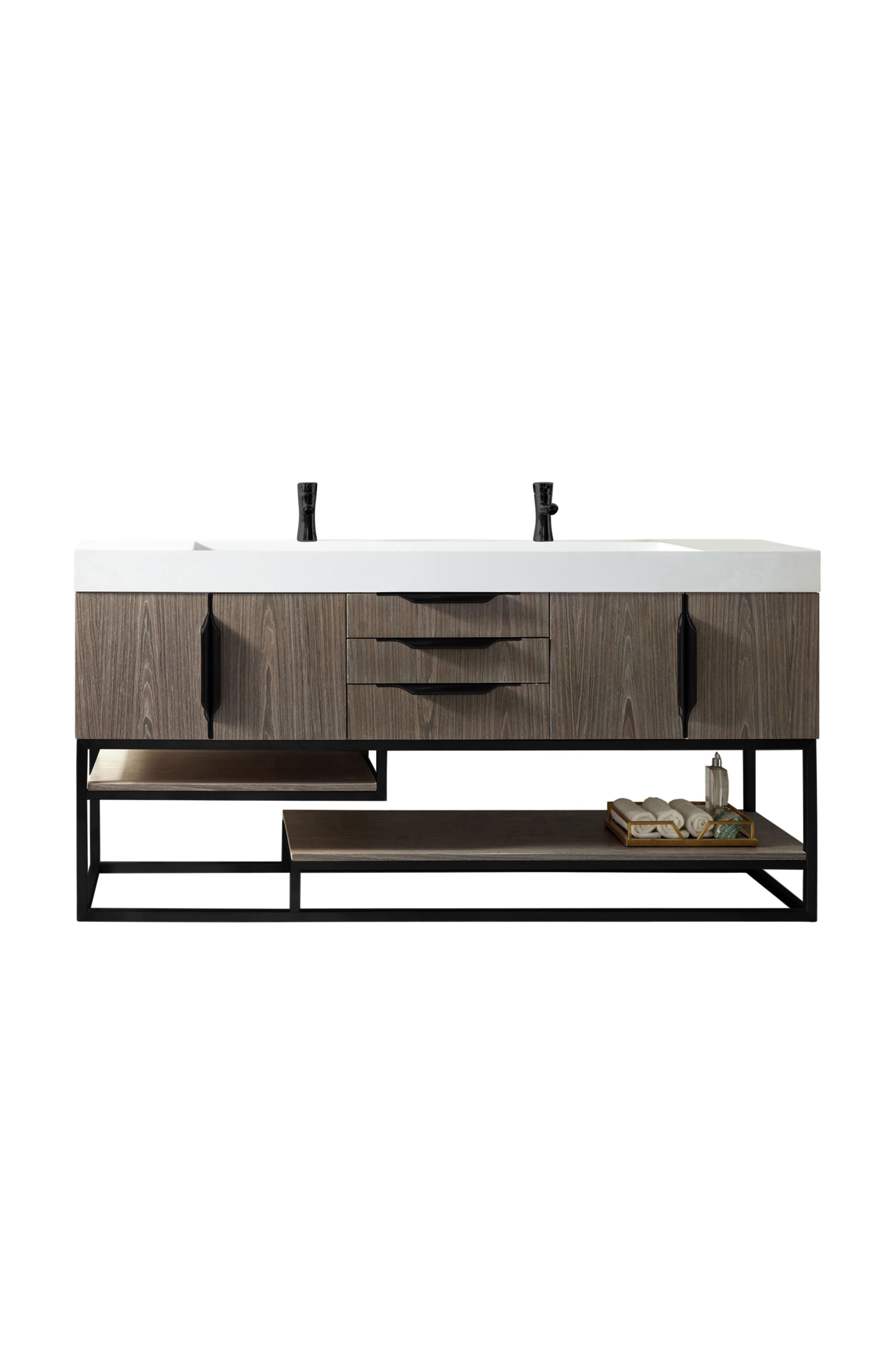 ash gray vanity