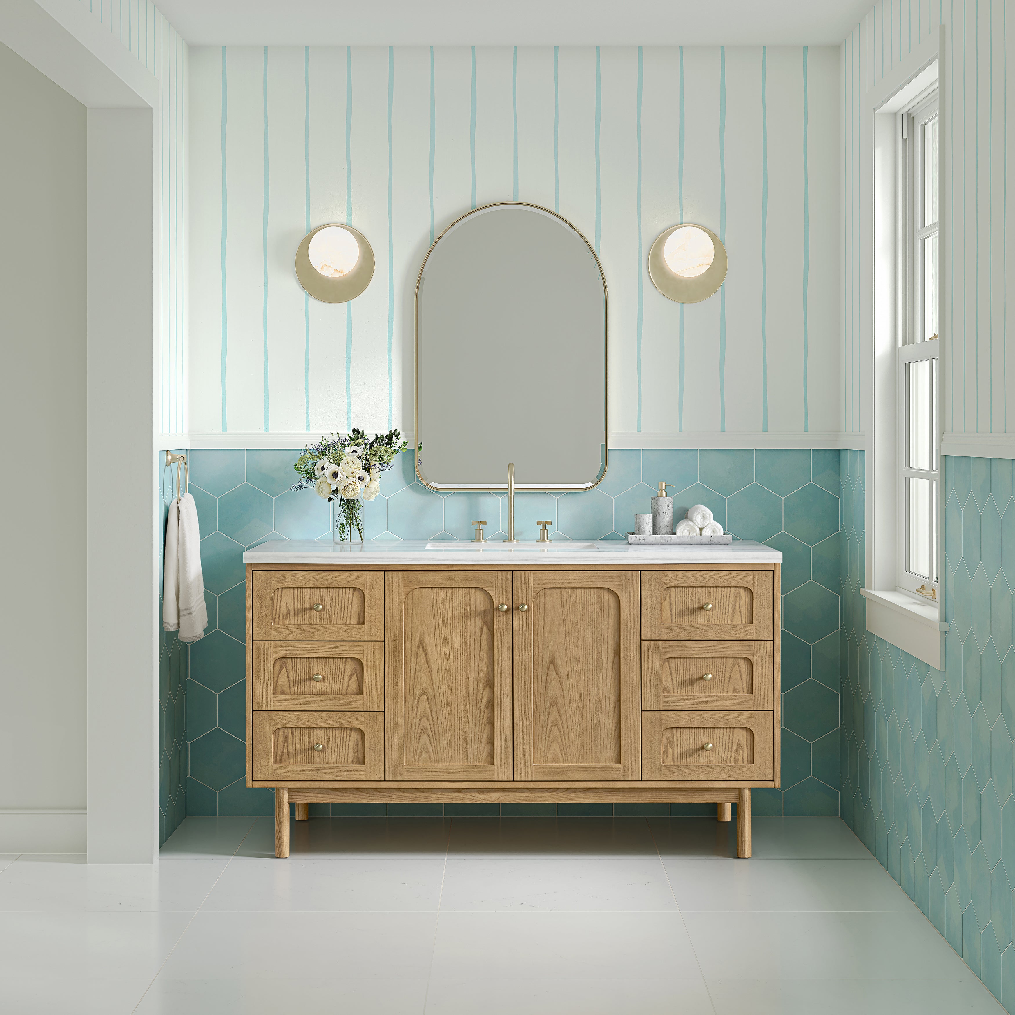 arctic fall solid surface top vanity