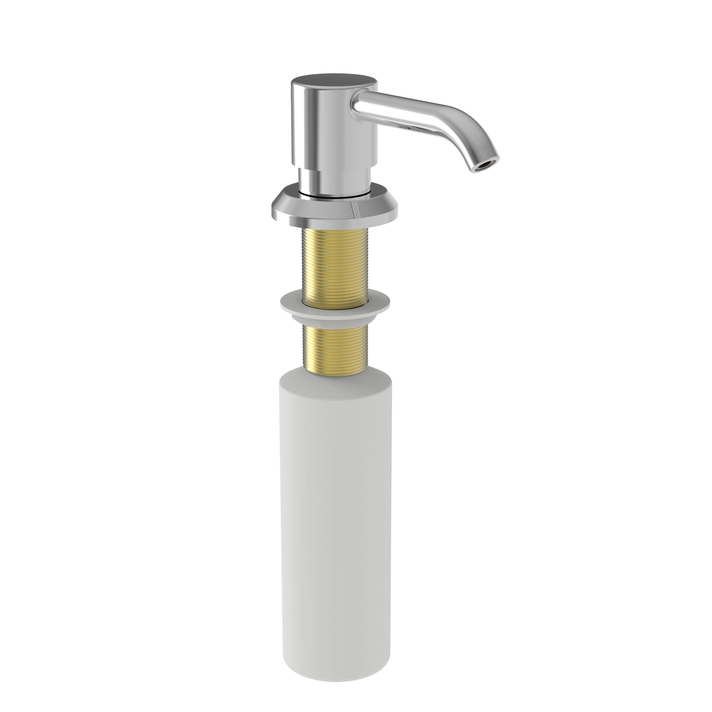 polished chrome lotion dispenser