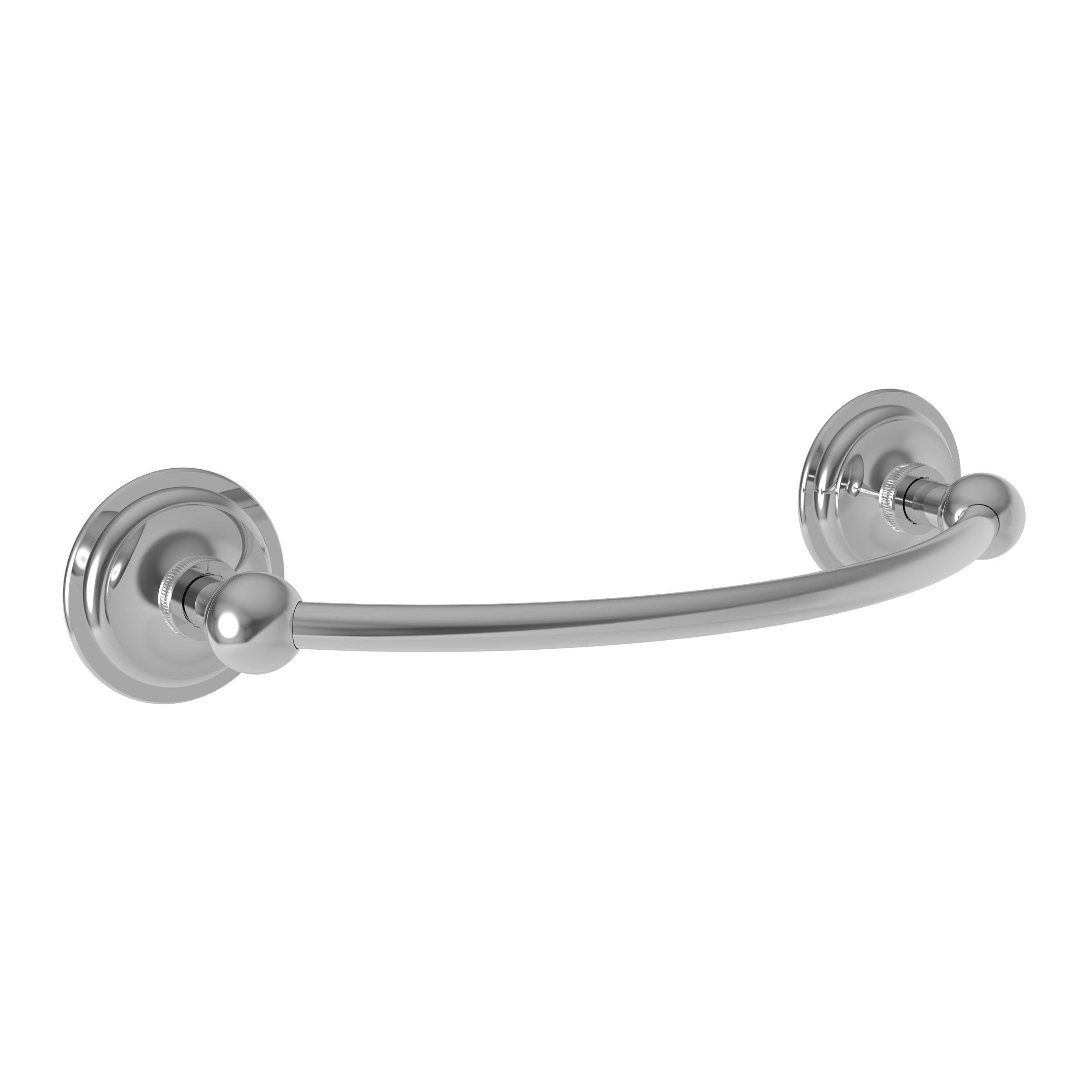 polished chrome towel bar