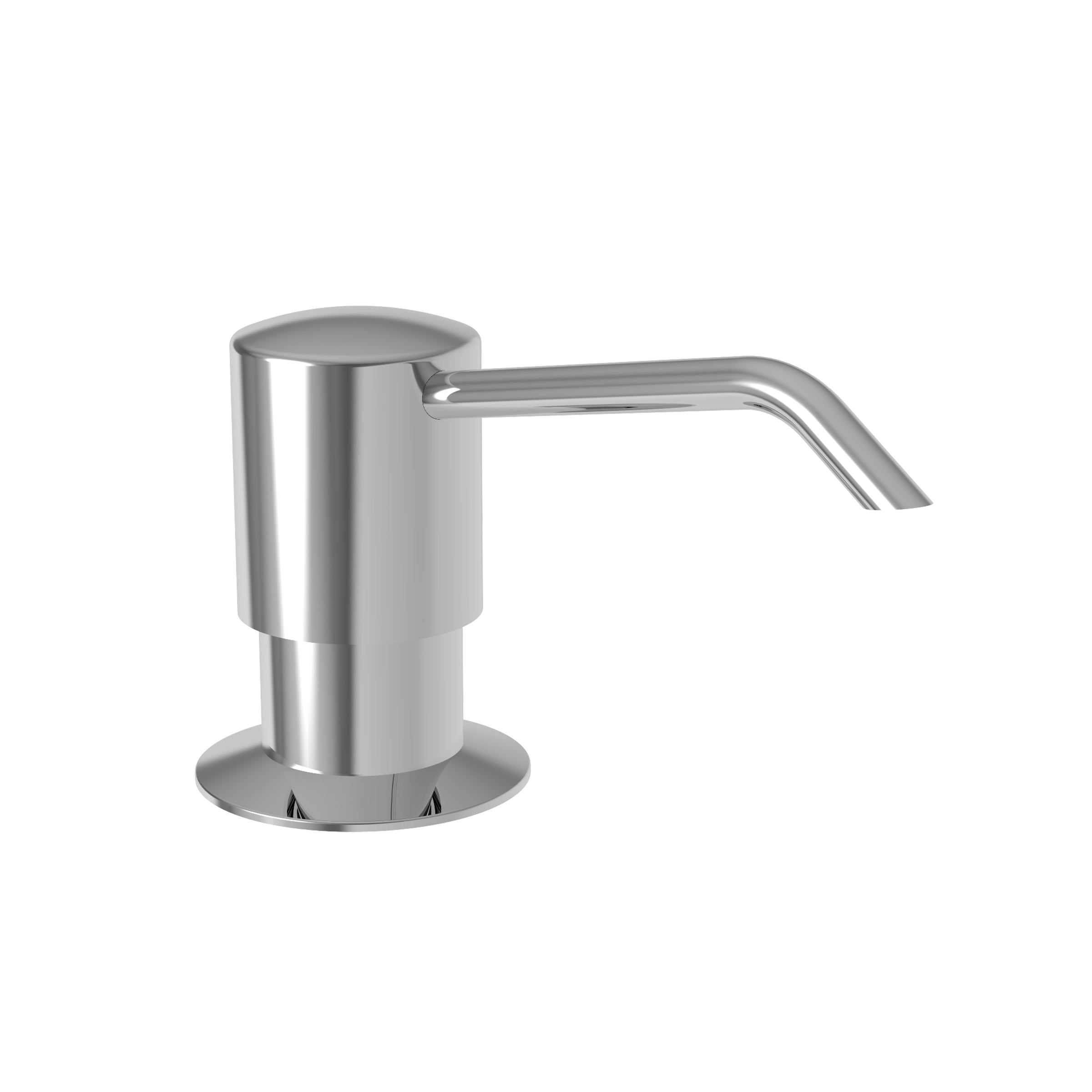 polished chrome soap dispenser