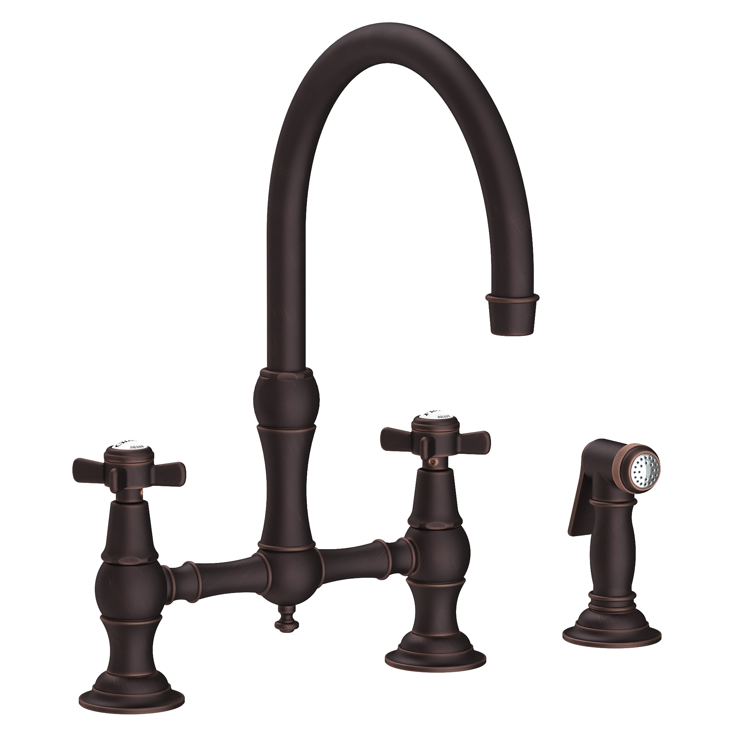 Newport Brass Fairfield Kitchen Bridge Faucet with Side Spray