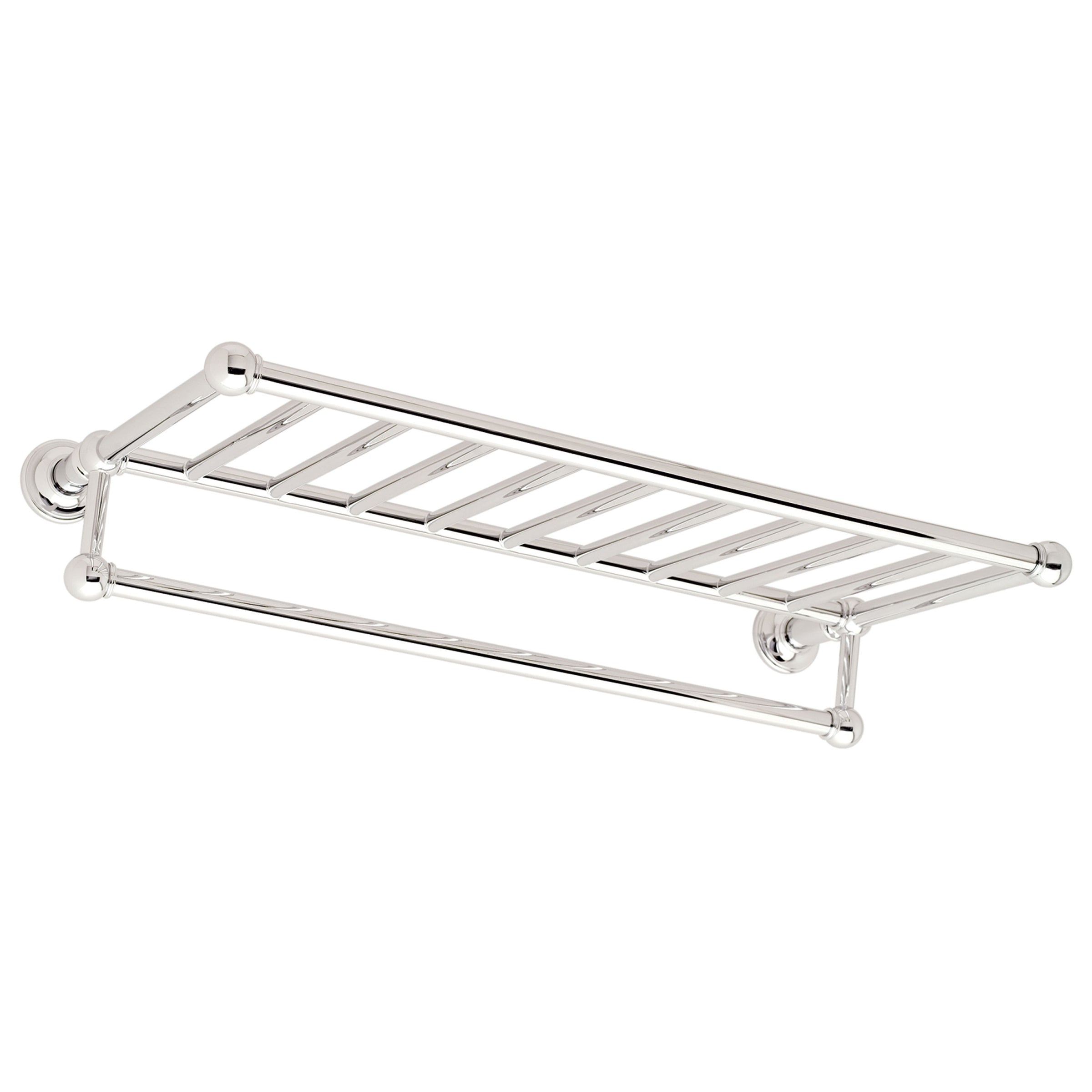 polished chrome towel bar