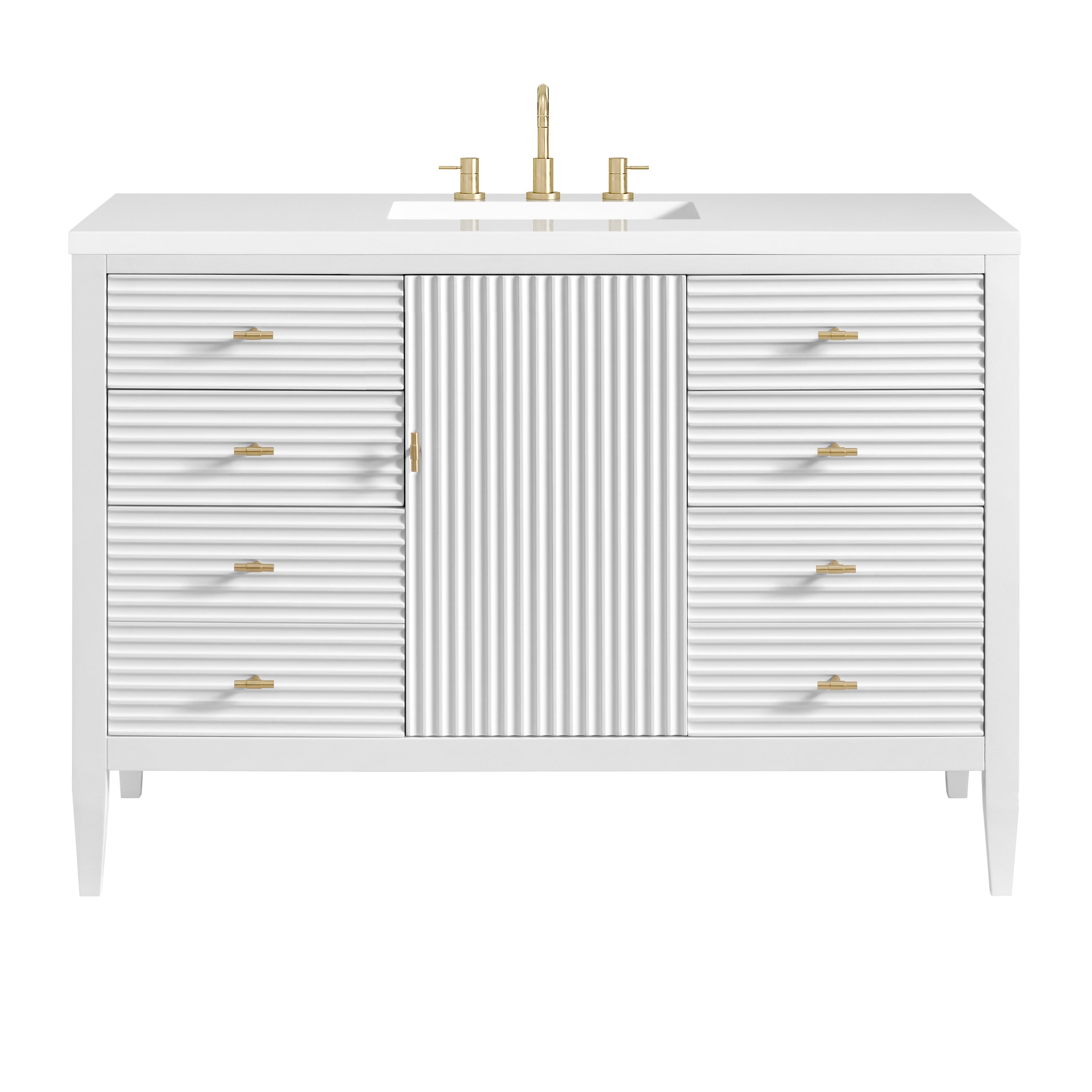 James Martin Vanities Myrrin 48" Vanity - Bright White